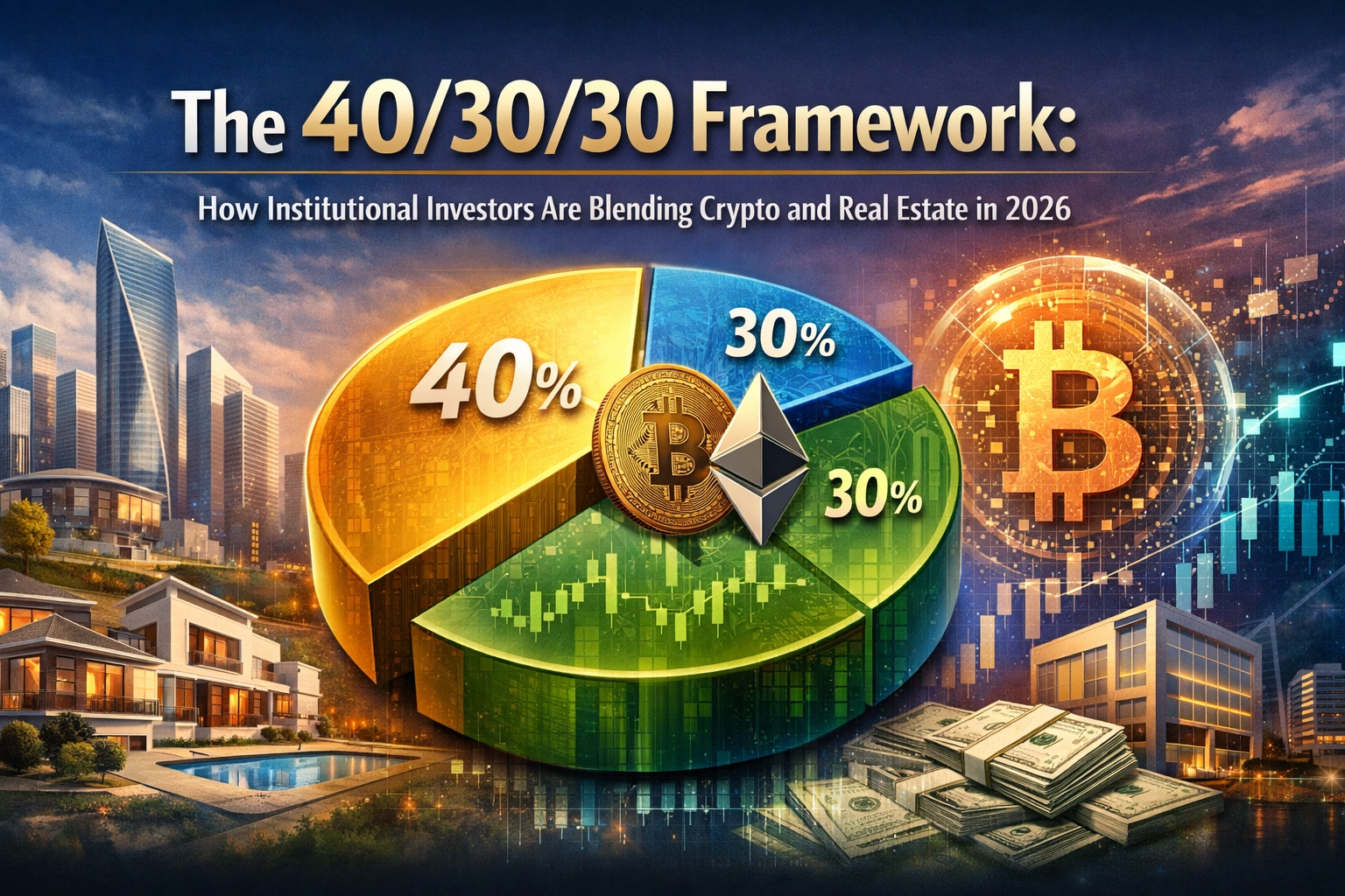 [HERO] The 40/30/30 Framework: How Institutional Investors Are Blending Crypto and Real Estate in 2026