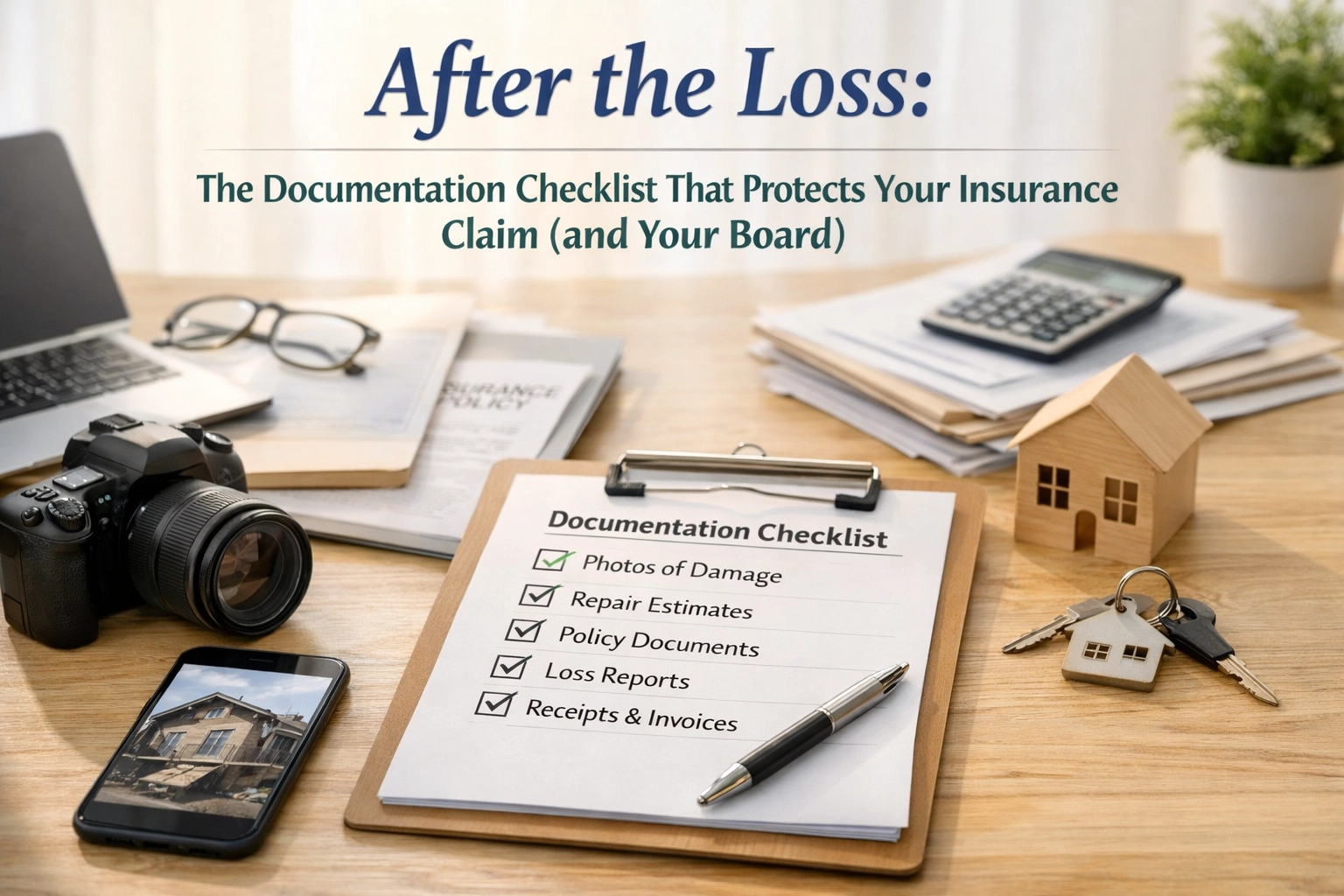[HERO] After the Loss: The Documentation Checklist That Protects Your Insurance Claim (and Your Board)