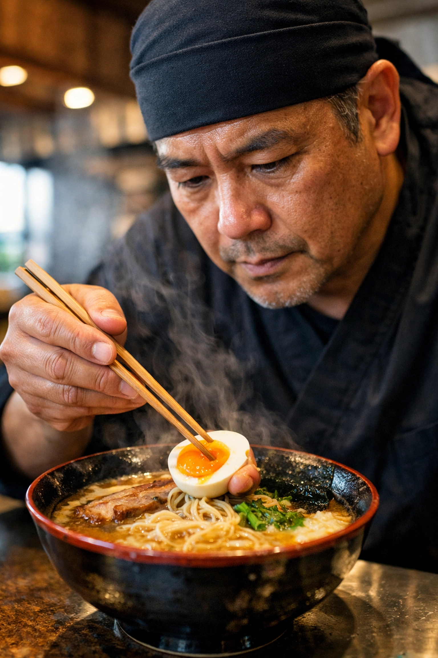 A professional chef prepares authentic tonkotsu ramen at a new Walnut Creek culinary destination.