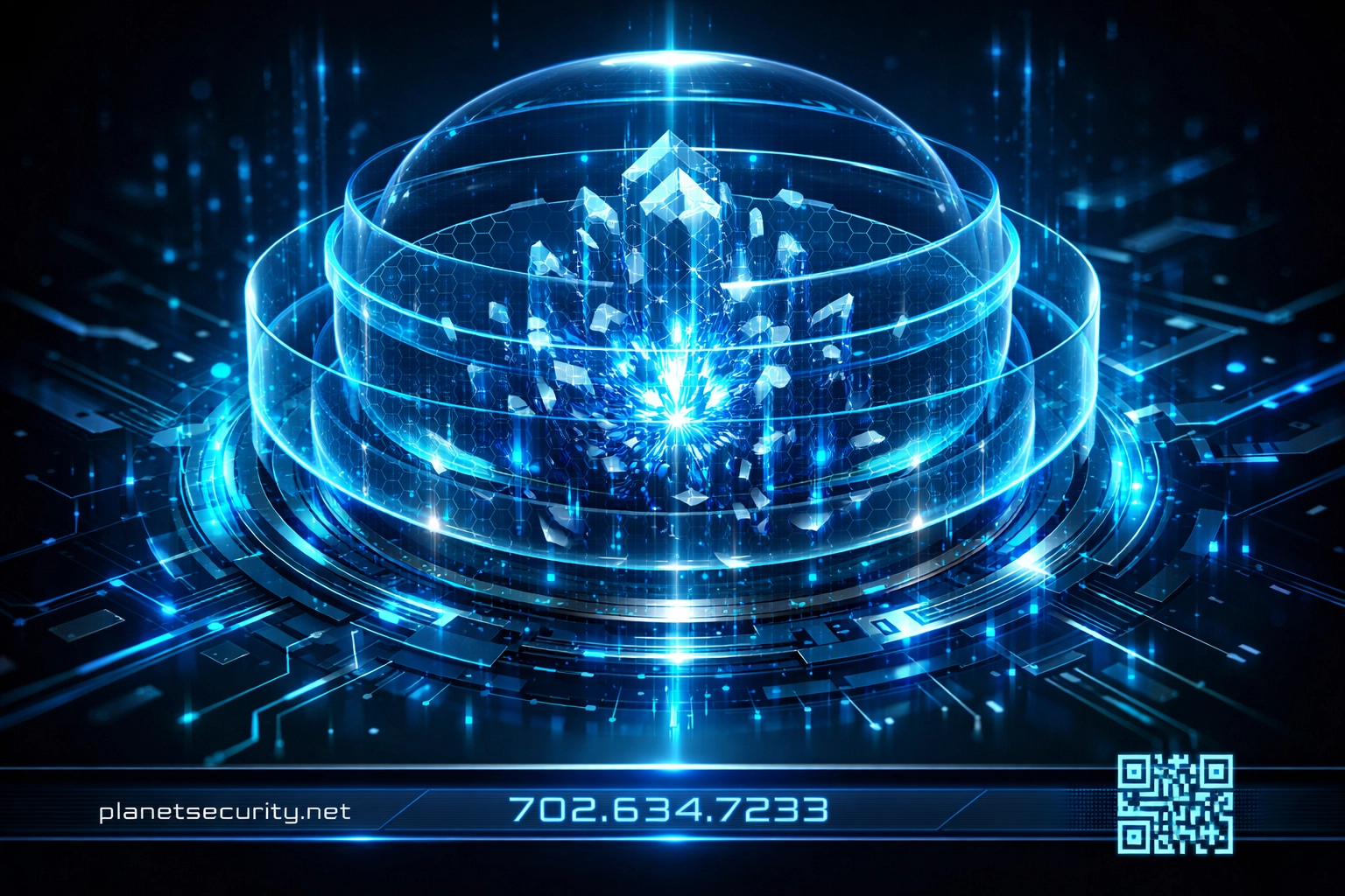 Secure digital enclave representing Planet Security's unbreakable CPE Level 2 for CMMC 2.0 Level 2 compliance.