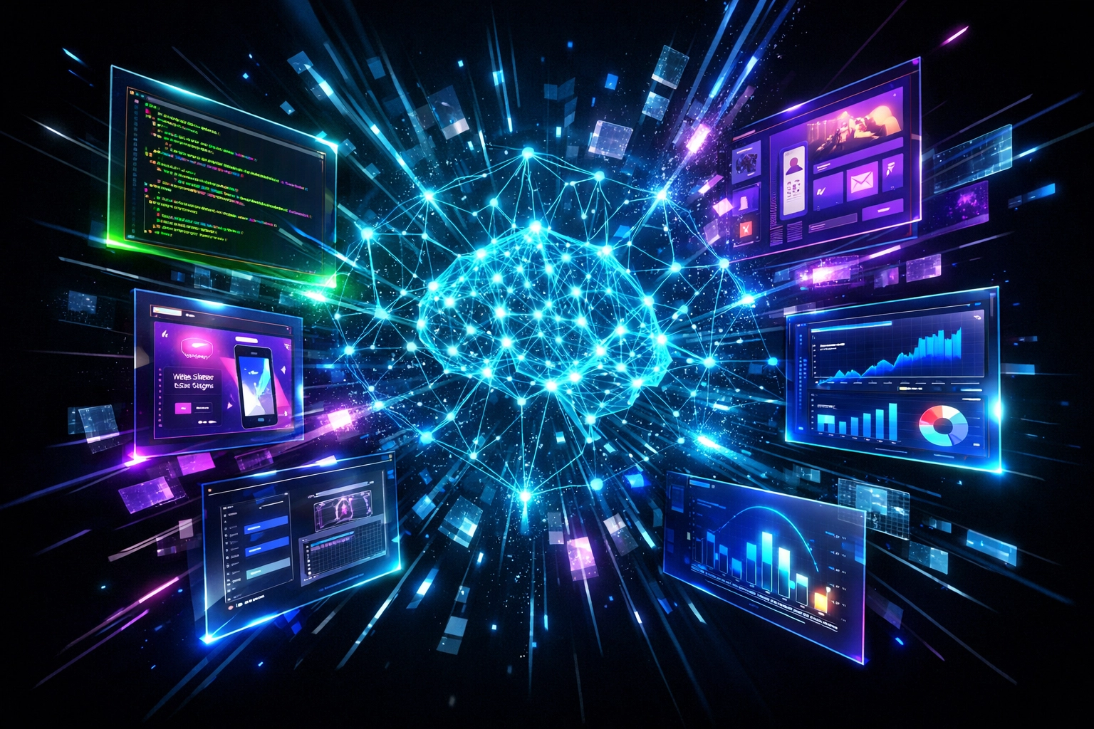 Digital student portfolio with AI assessment analyzing multiple projects and skills