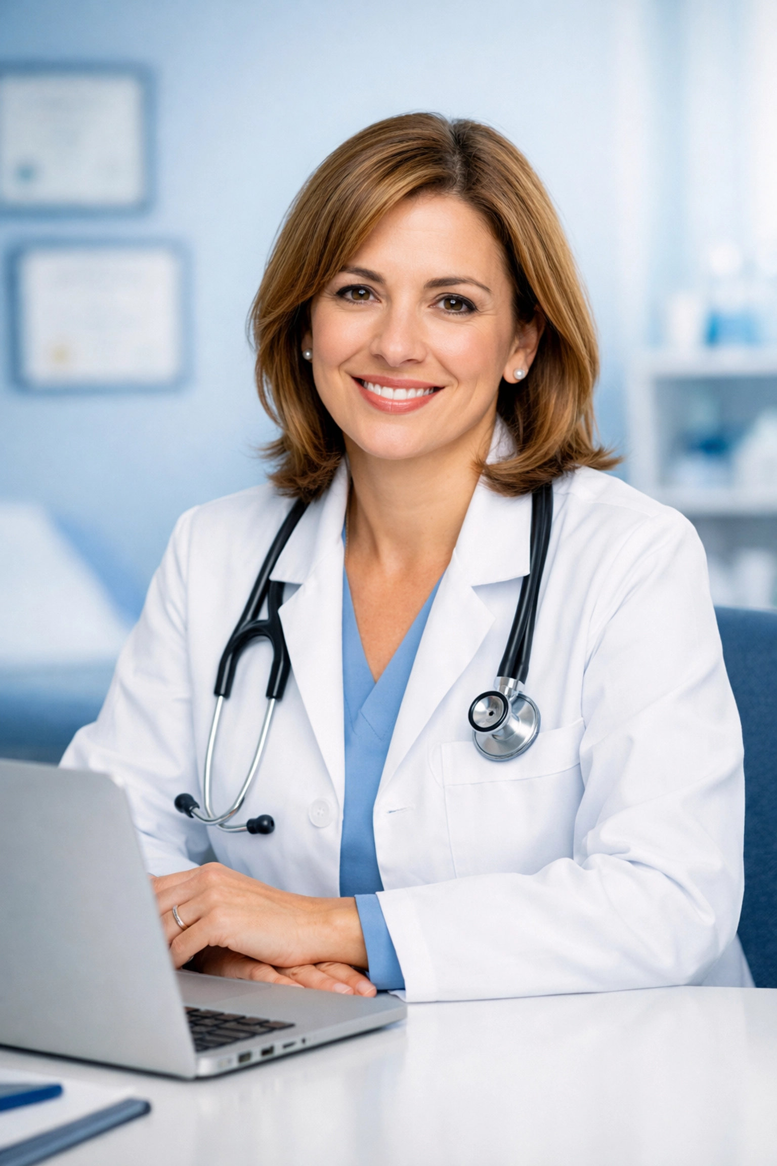 Female physician providing specialized online healthcare for women's and men's health concerns