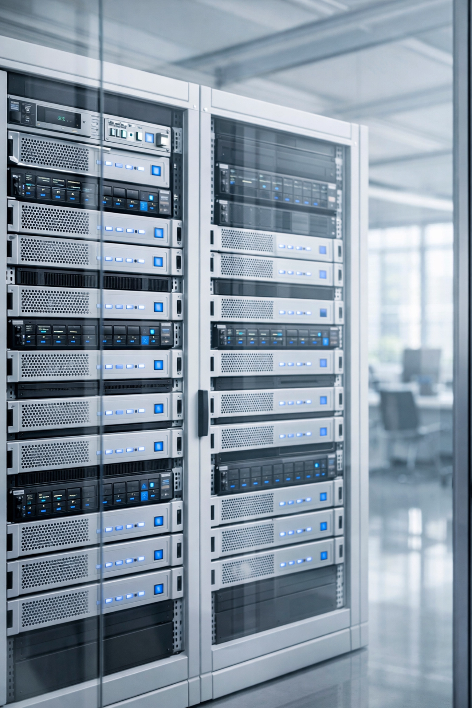 Professional server room with backup infrastructure for Texas tax preparation firms