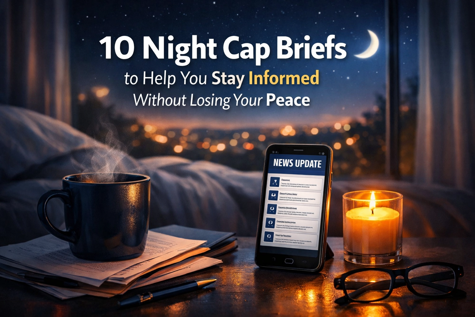 [HERO] 10 Night Cap Briefs to Help You Stay Informed Without Losing Your Peace