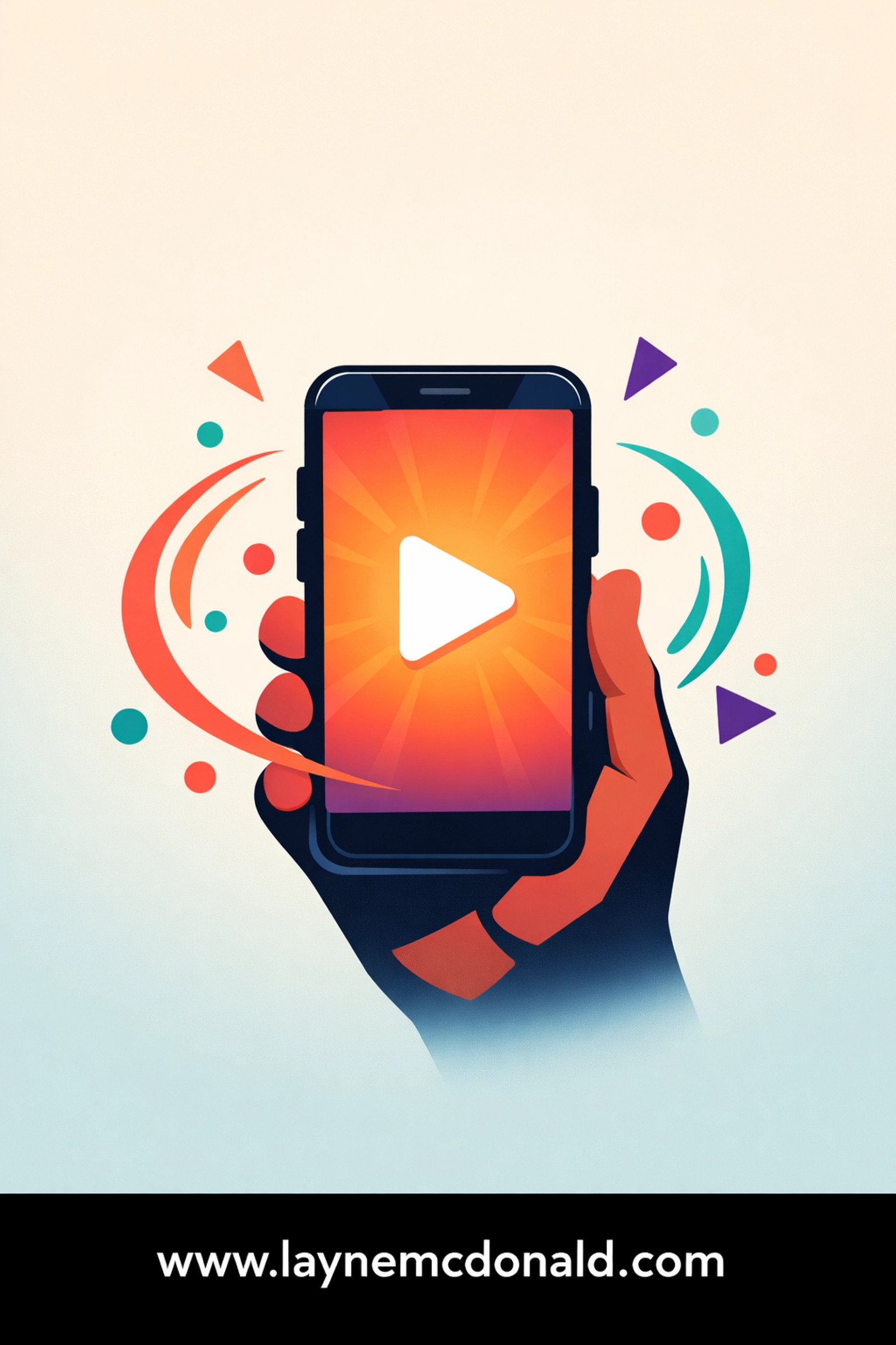 Smartphone displaying video content symbolizing Christian social media and video marketing strategy