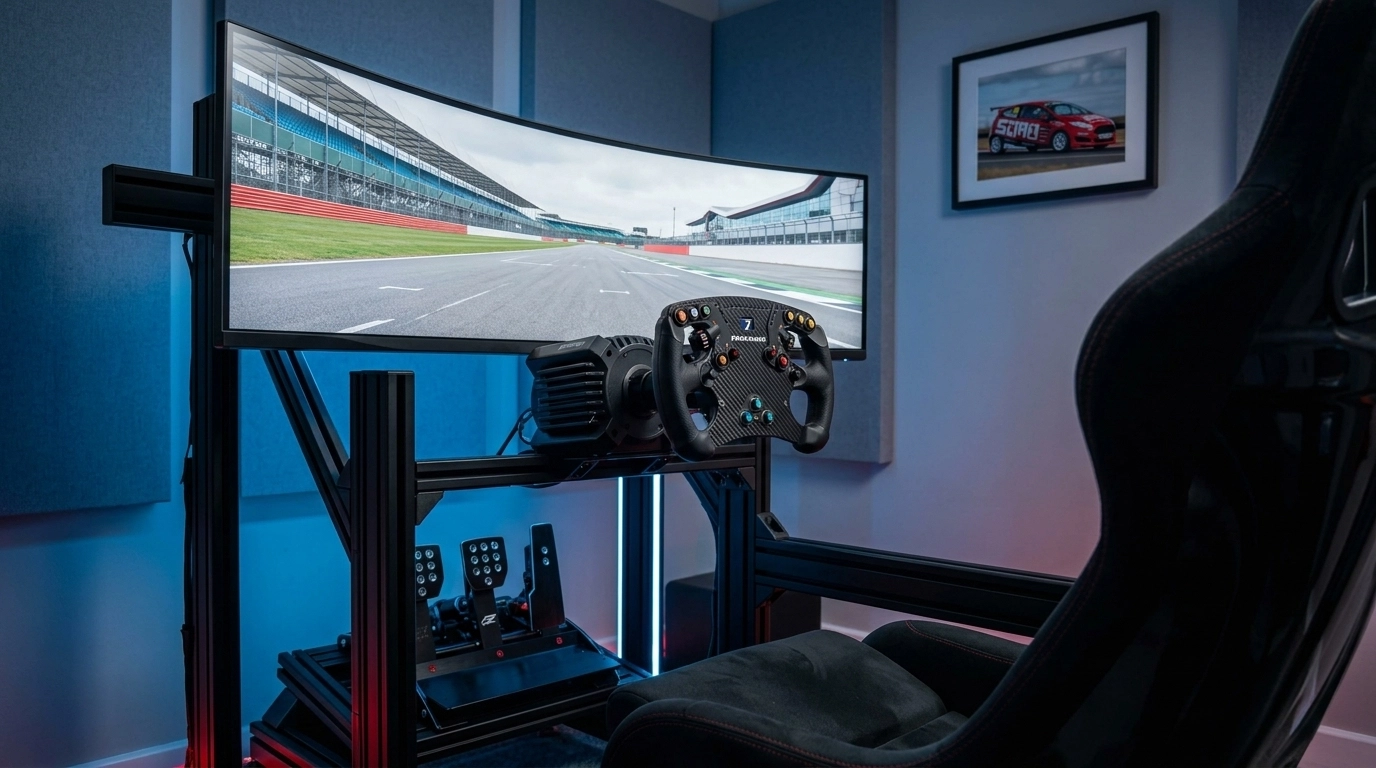 High-tech Sim Racing Setup
