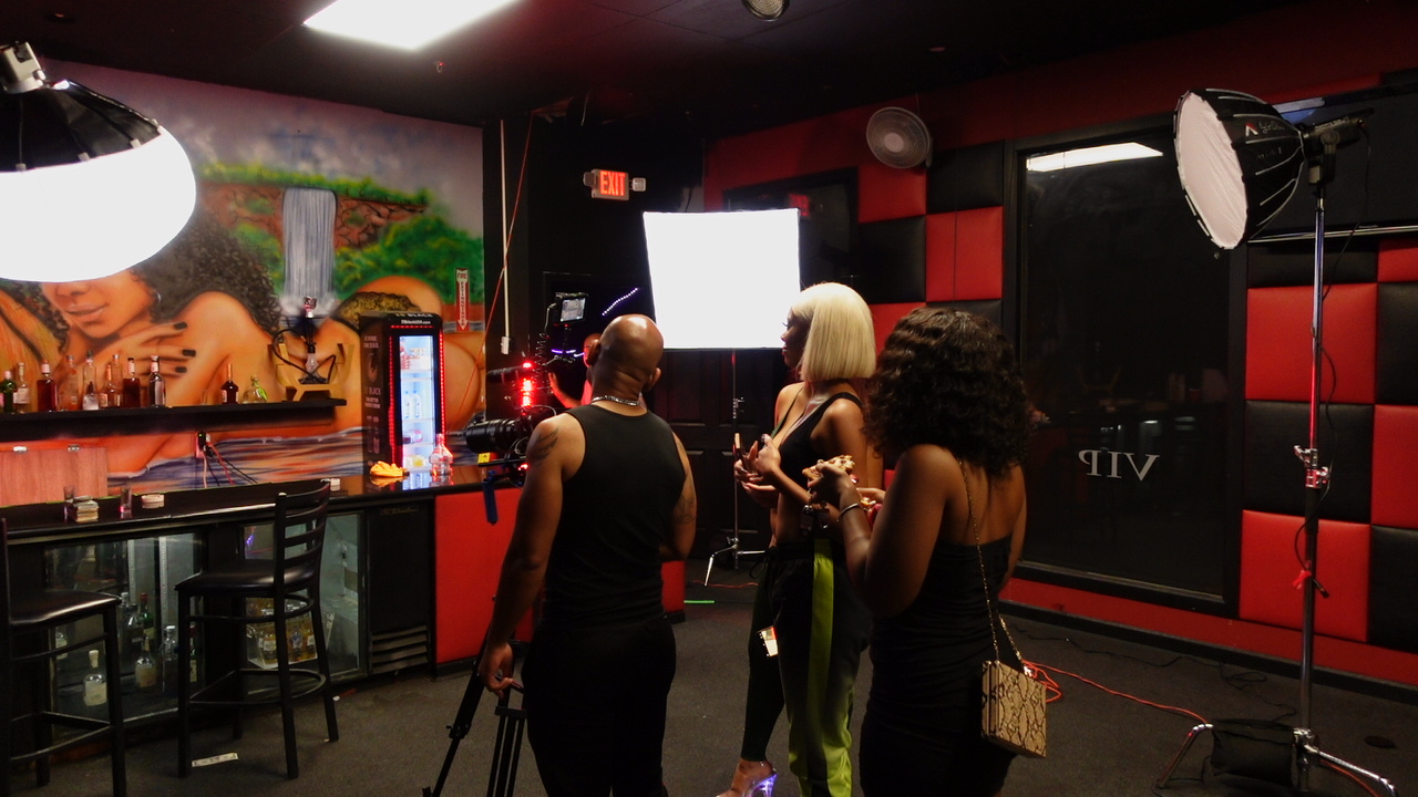 Professional video production setup