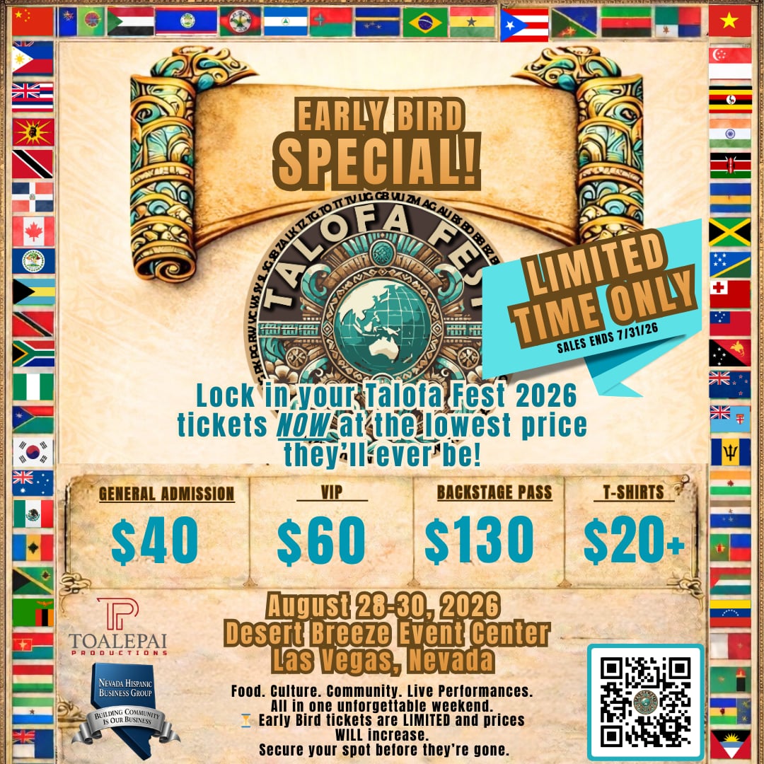 TALOFA FEST 2026 Early Bird Ticket Special Advertisement