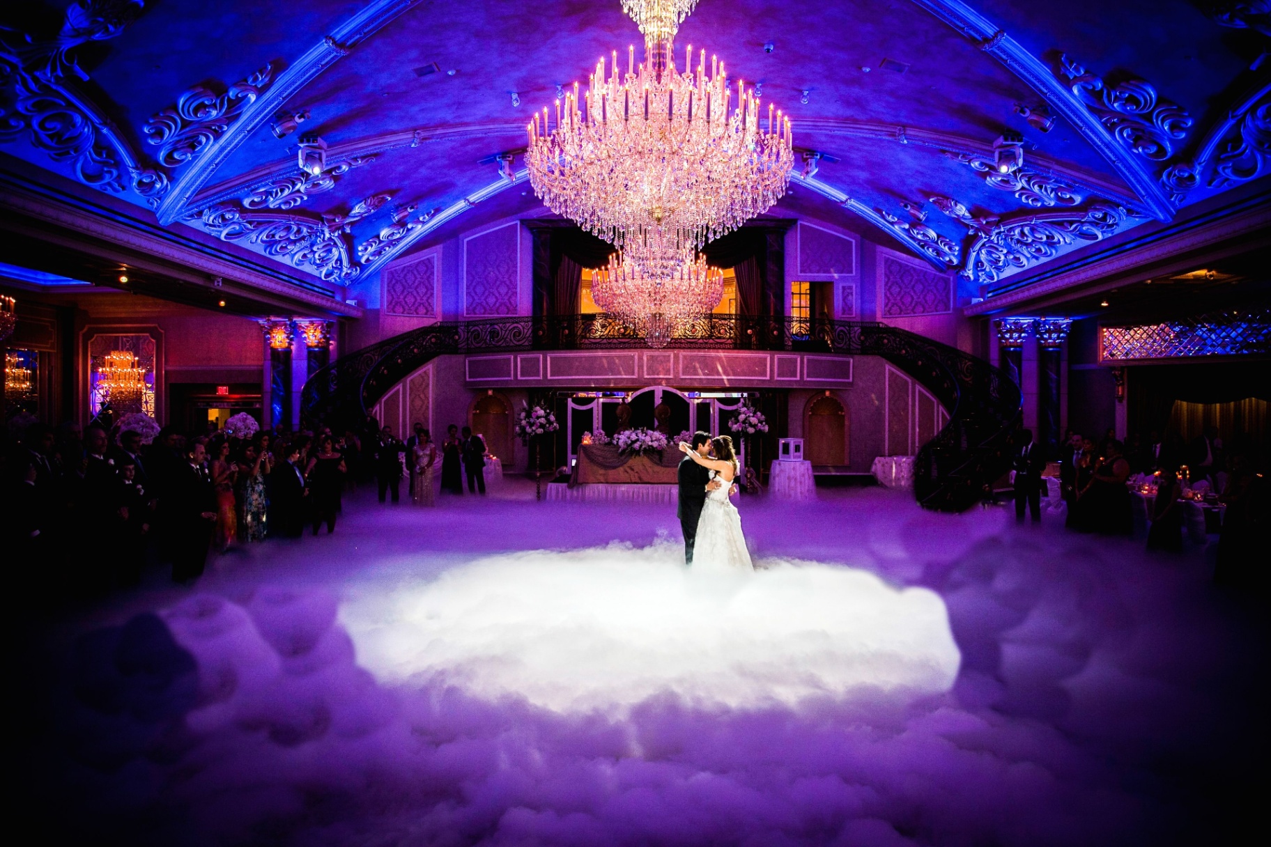 Elegant Ballroom Wedding Reception First Dance