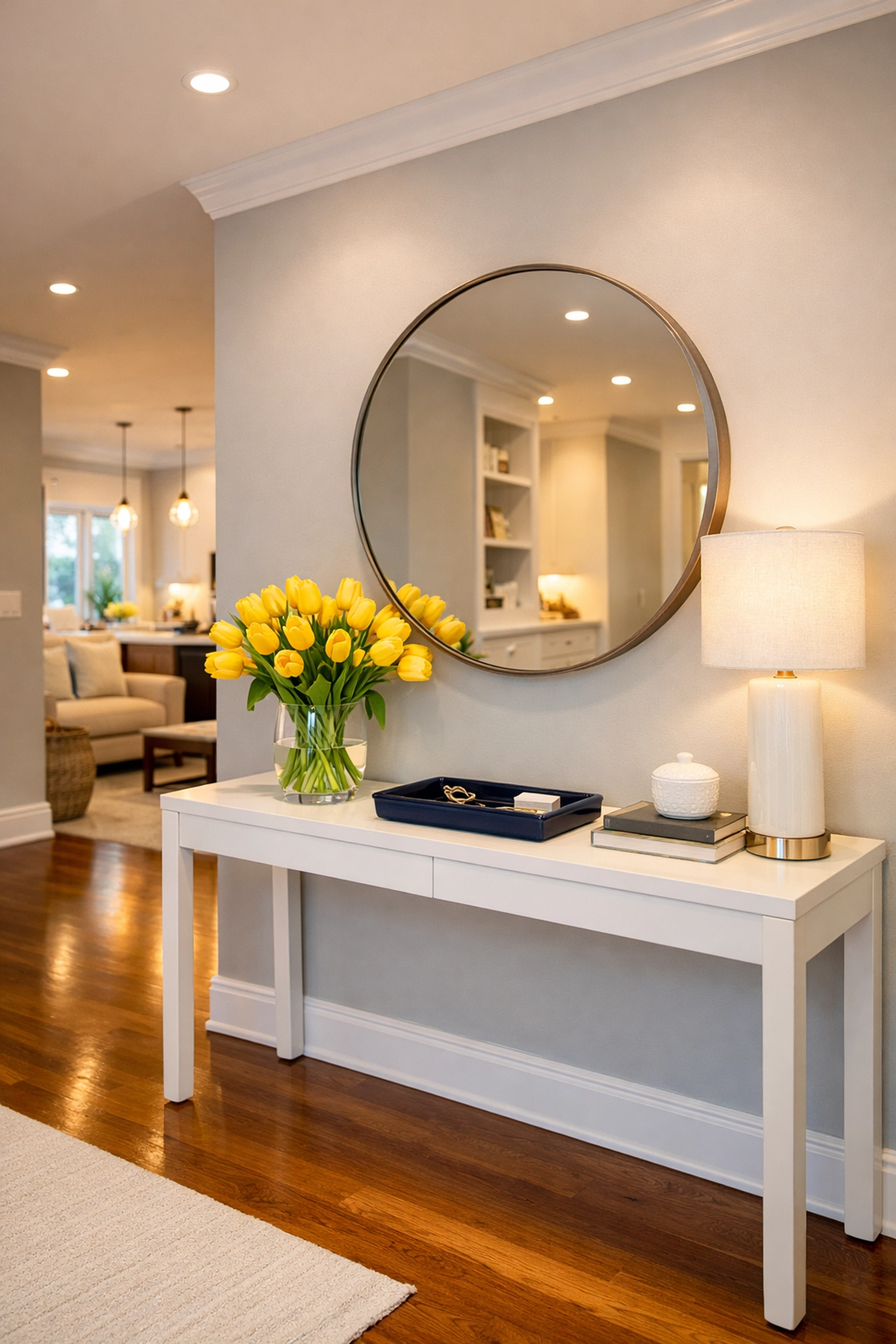 Spotless and organized Bolton home entryway ready for guests with consistent house cleaning.