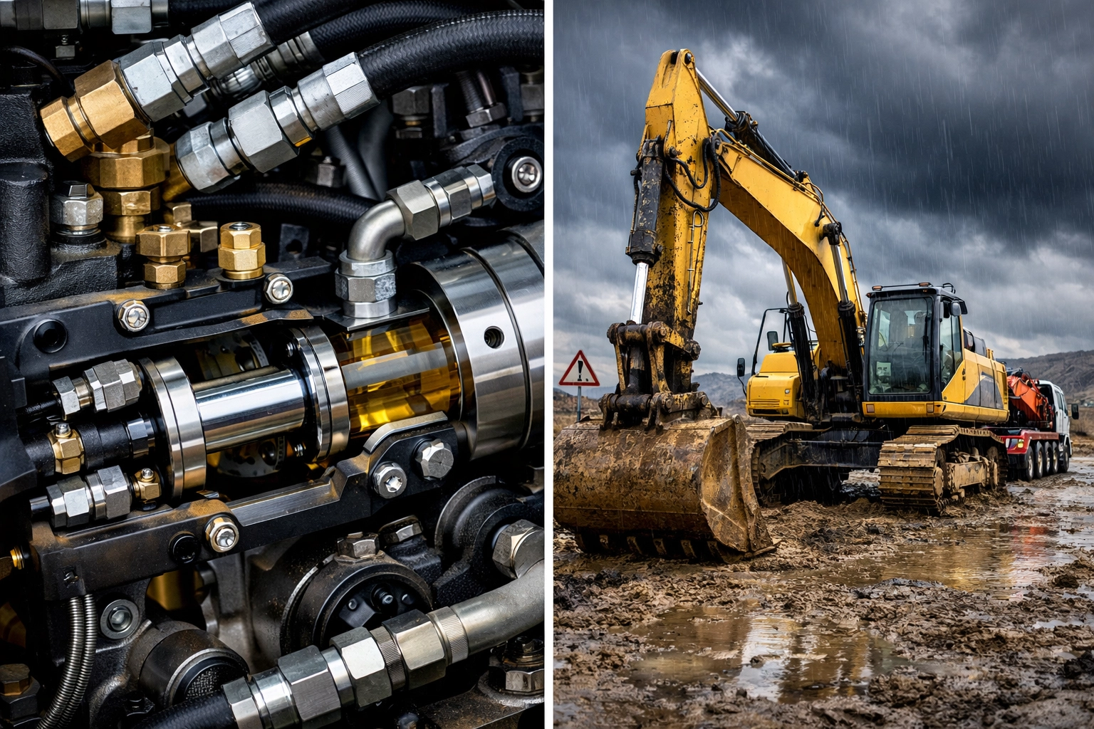 Comparison of internal machinery components and external job site hazards for equipment