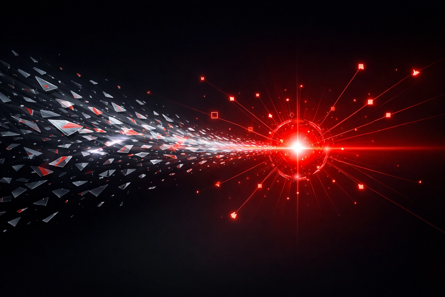 Digital art showing search data synthesis for Google AI Overviews and source citations.