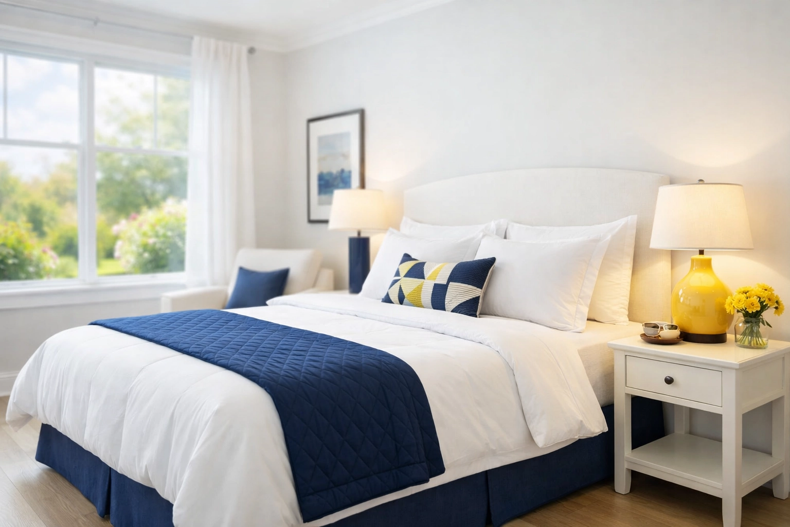 Organized bedroom prepared for a senior transition in Harvard, showcasing compassionate cleaning.
