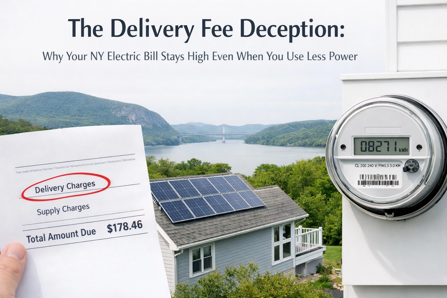 [HERO] The Delivery Fee Deception: Why Your NY Electric Bill Stays High Even When You Use Less Power