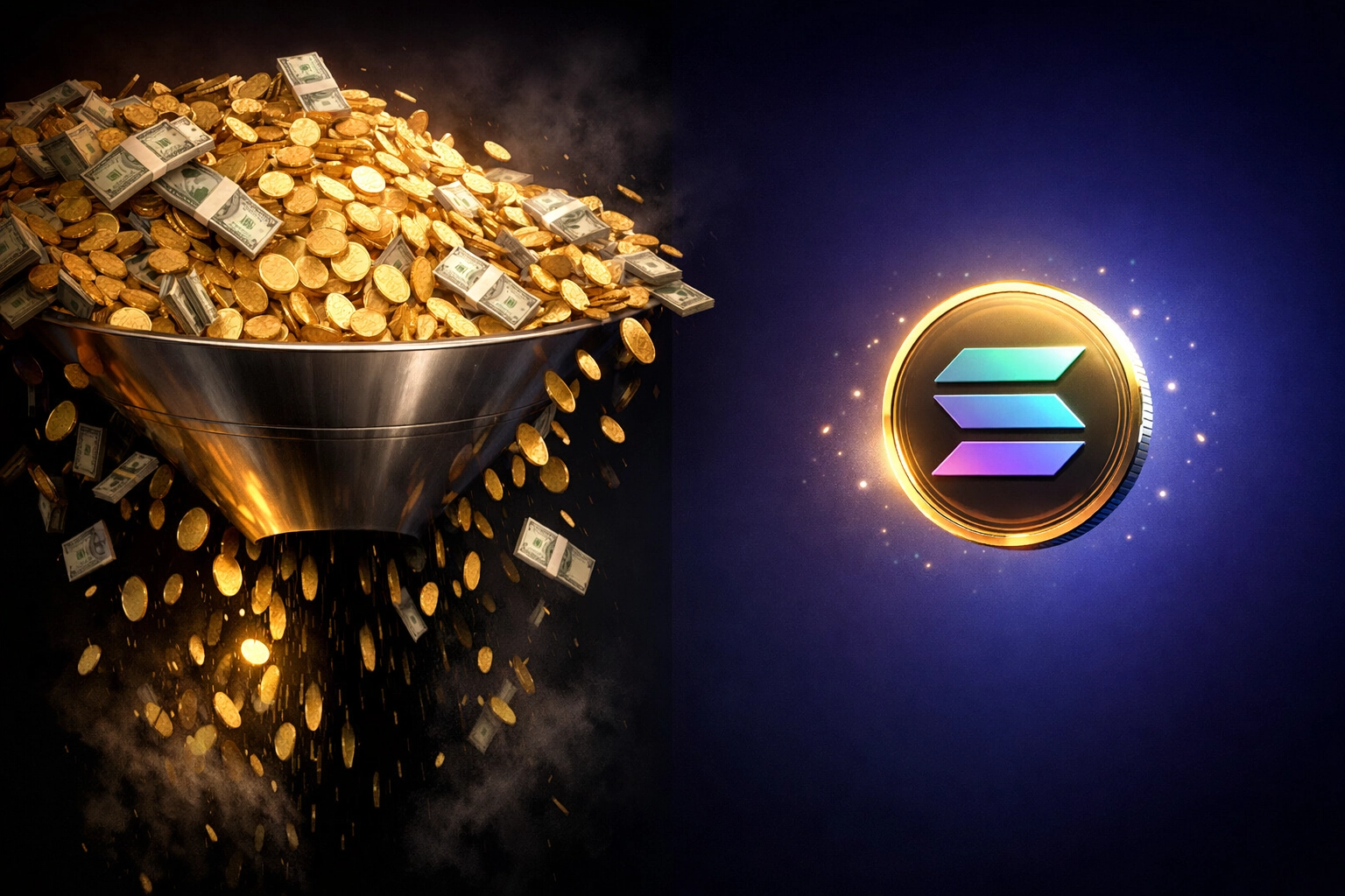 Traditional payment fees draining money compared to minimal Solana gas costs with Larecoin