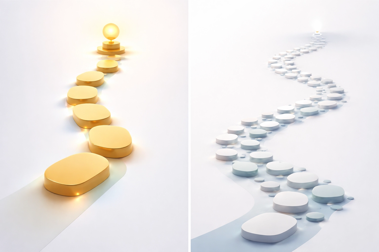 Comparison of two pathways to highlight cost-per-admission versus cost-per-lead strategies