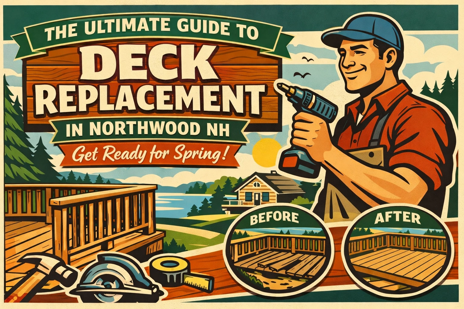[HERO] The Ultimate Guide to Deck Replacement in Northwood NH: Get Ready for Spring
