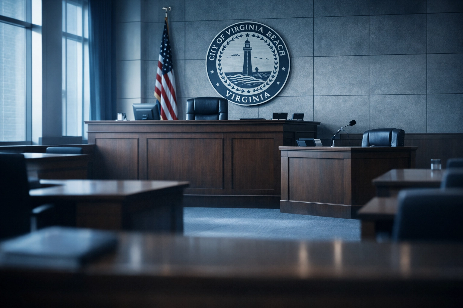 Virginia Beach courtroom where Coastal Virginia Law handles DUI defense cases