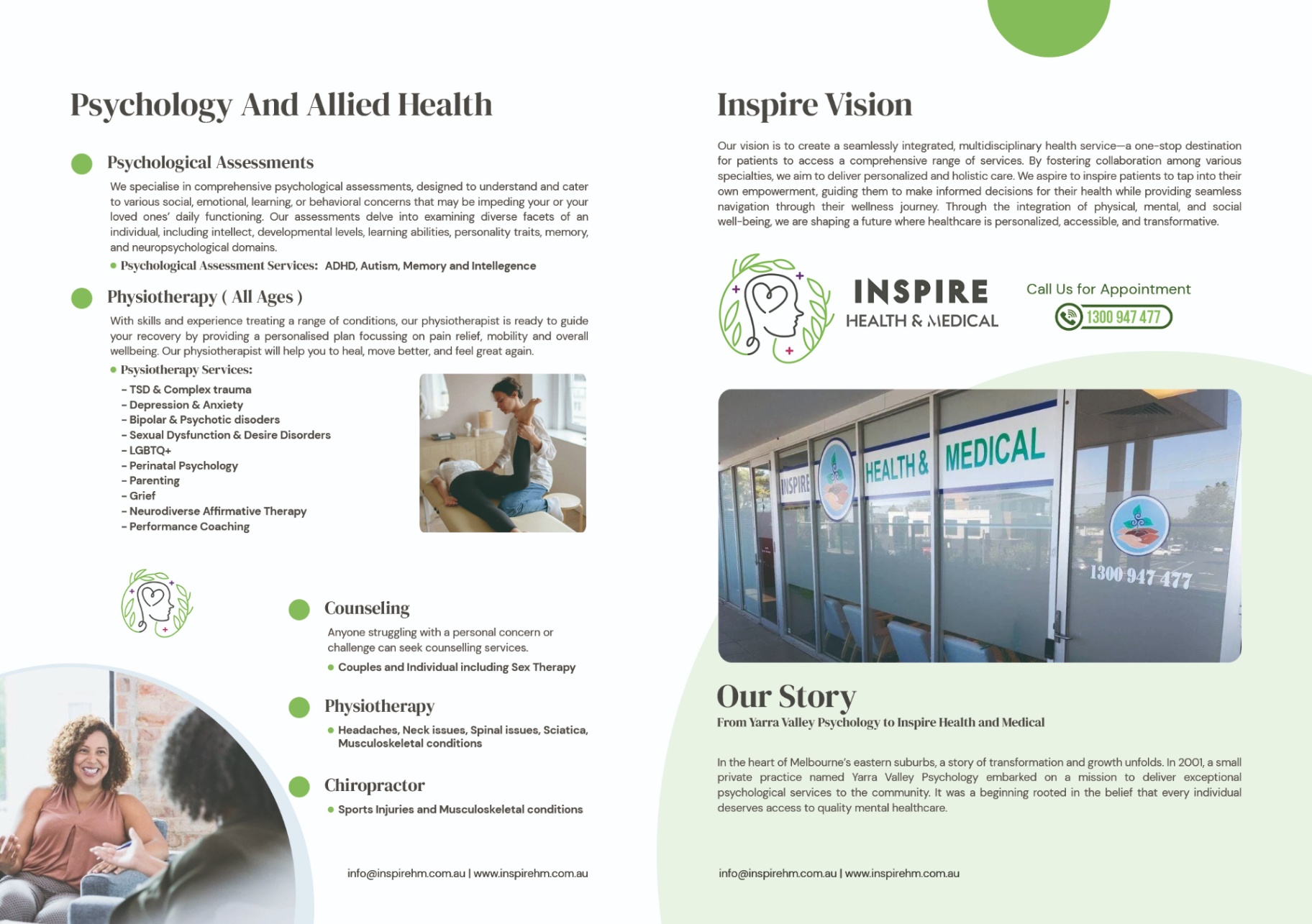 Inspire Health and Medical Brochure