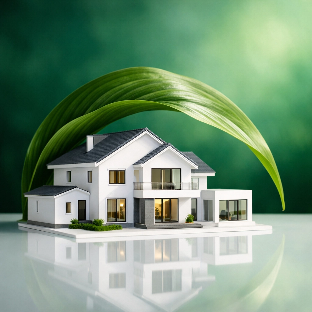 Small house model symbolizing reinvesting liquidity from auto loans into real estate property.