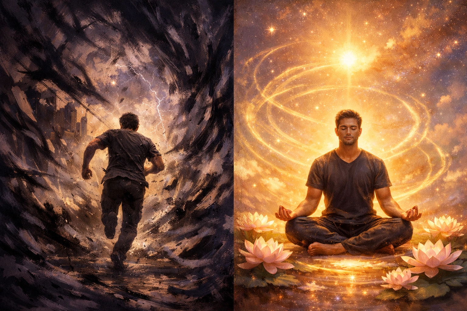 Two paths of midlife transition: crisis avoidance versus peaceful spiritual awakening