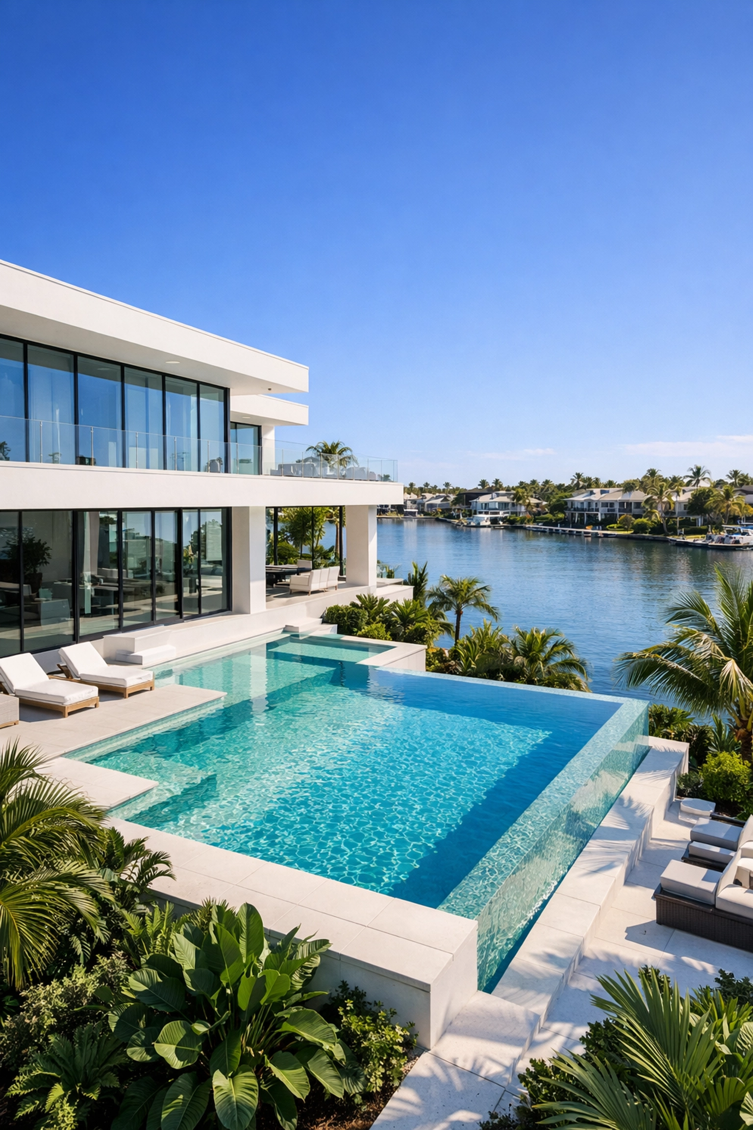 Luxury waterfront villa in Naples Florida showcasing high-end SWFL Gold Coast real estate.
