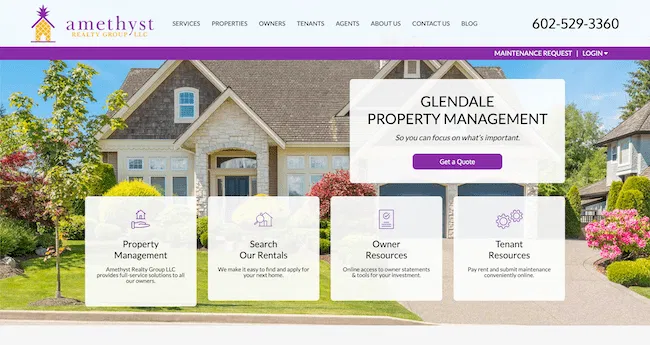 Amethyst Realty Group LLC Dashboard
