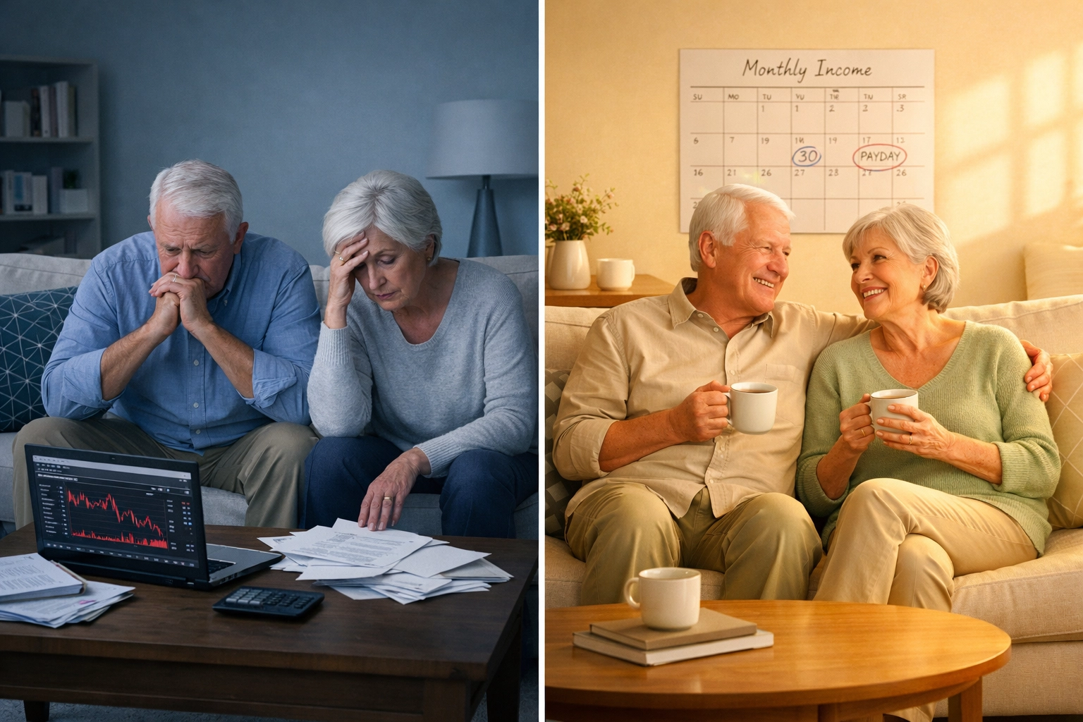 Martin County retirees comparing stress of portfolio management with guaranteed retirement income