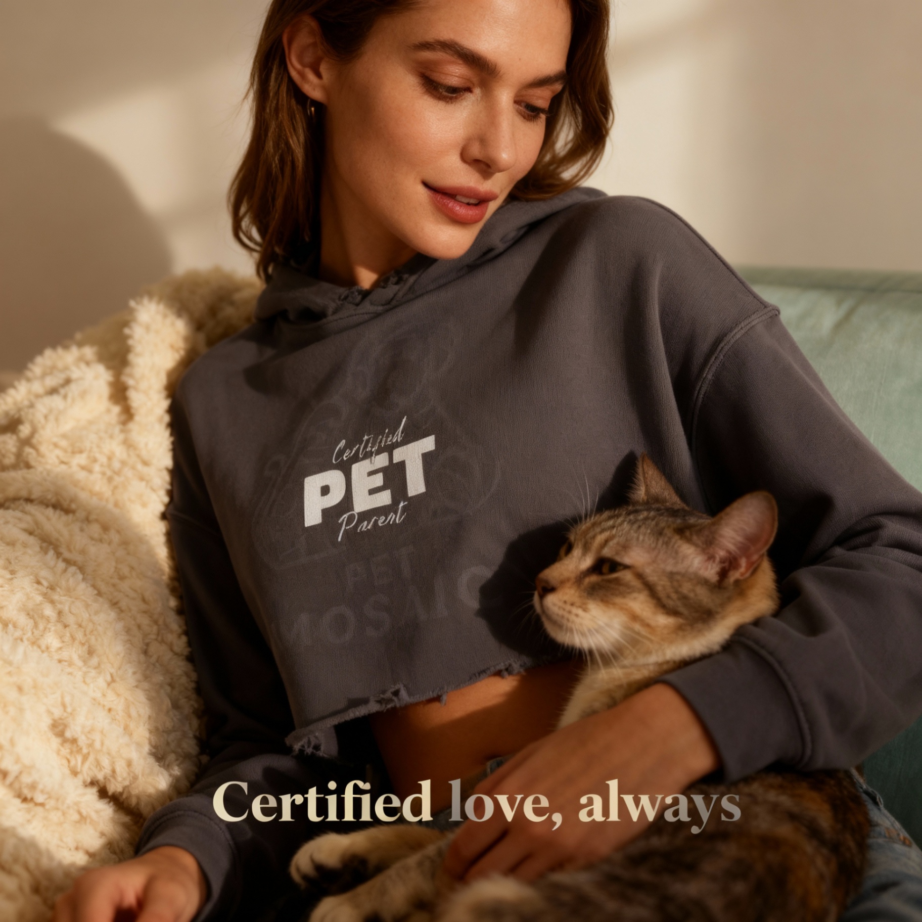 Sweat à capuche « Parent d’animal certifié »