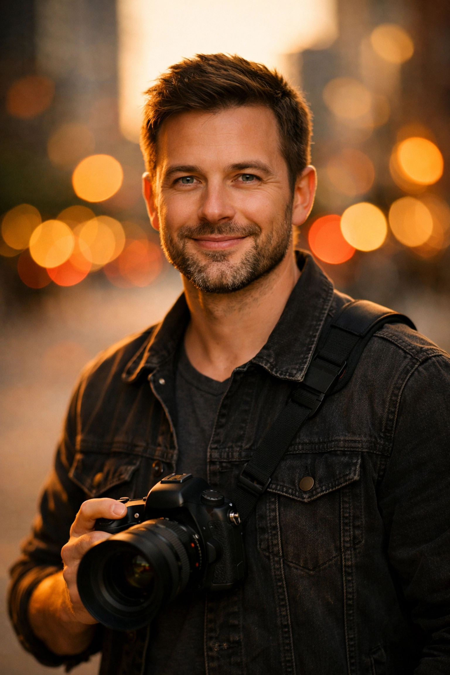 A professional photographer portrait highlighting trust and credibility for a Proshoot.io profile.