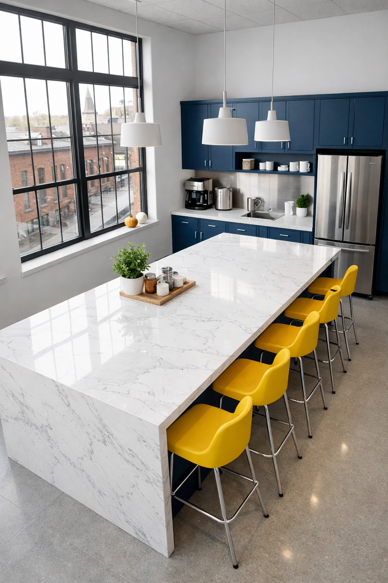 Spotless startup breakroom in Salem, MA, sanitized by professional commercial cleaning experts.