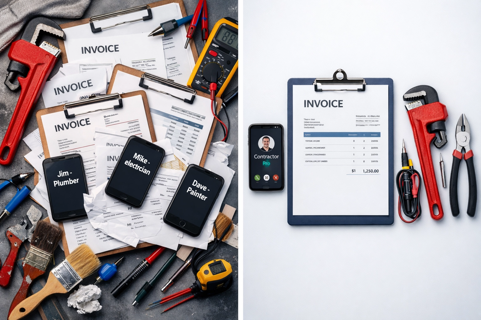 Multiple contractors chaos versus organized one-stop-shop contractor approach