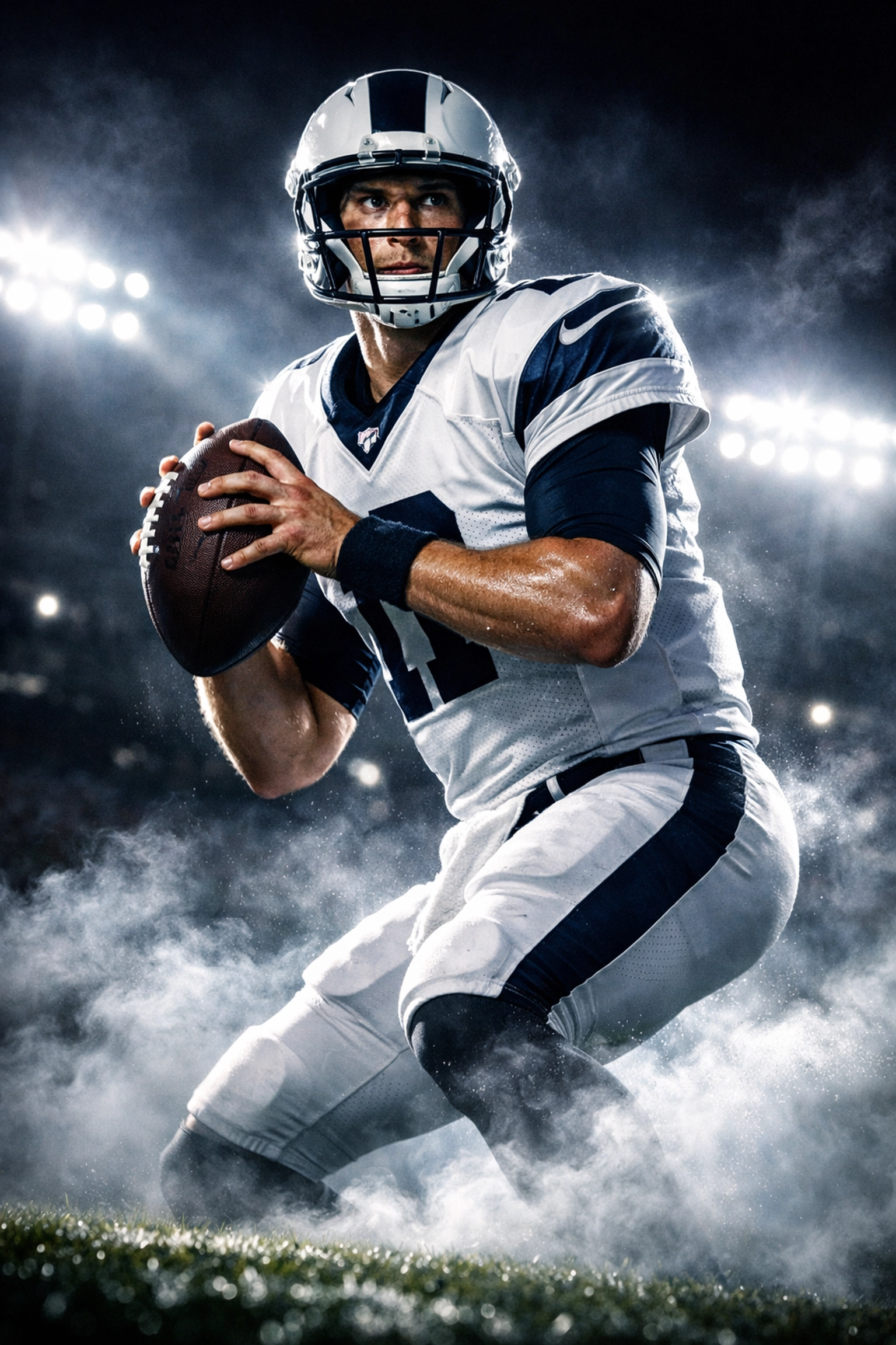 UConn quarterback Joe Fagnano demonstrates pocket poise and precision for NFL scouts.