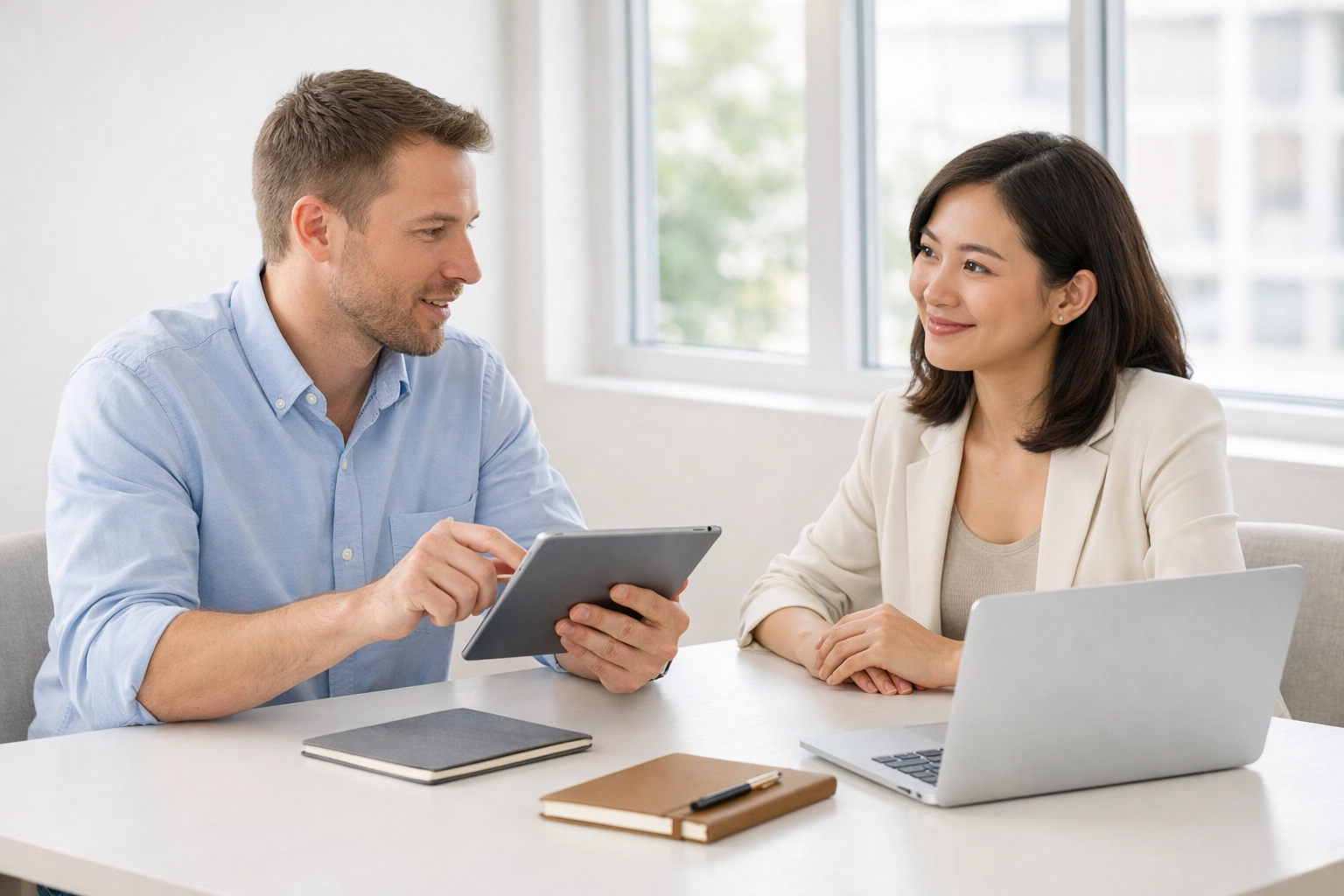Tax preparers receiving training and support from service bureau partner