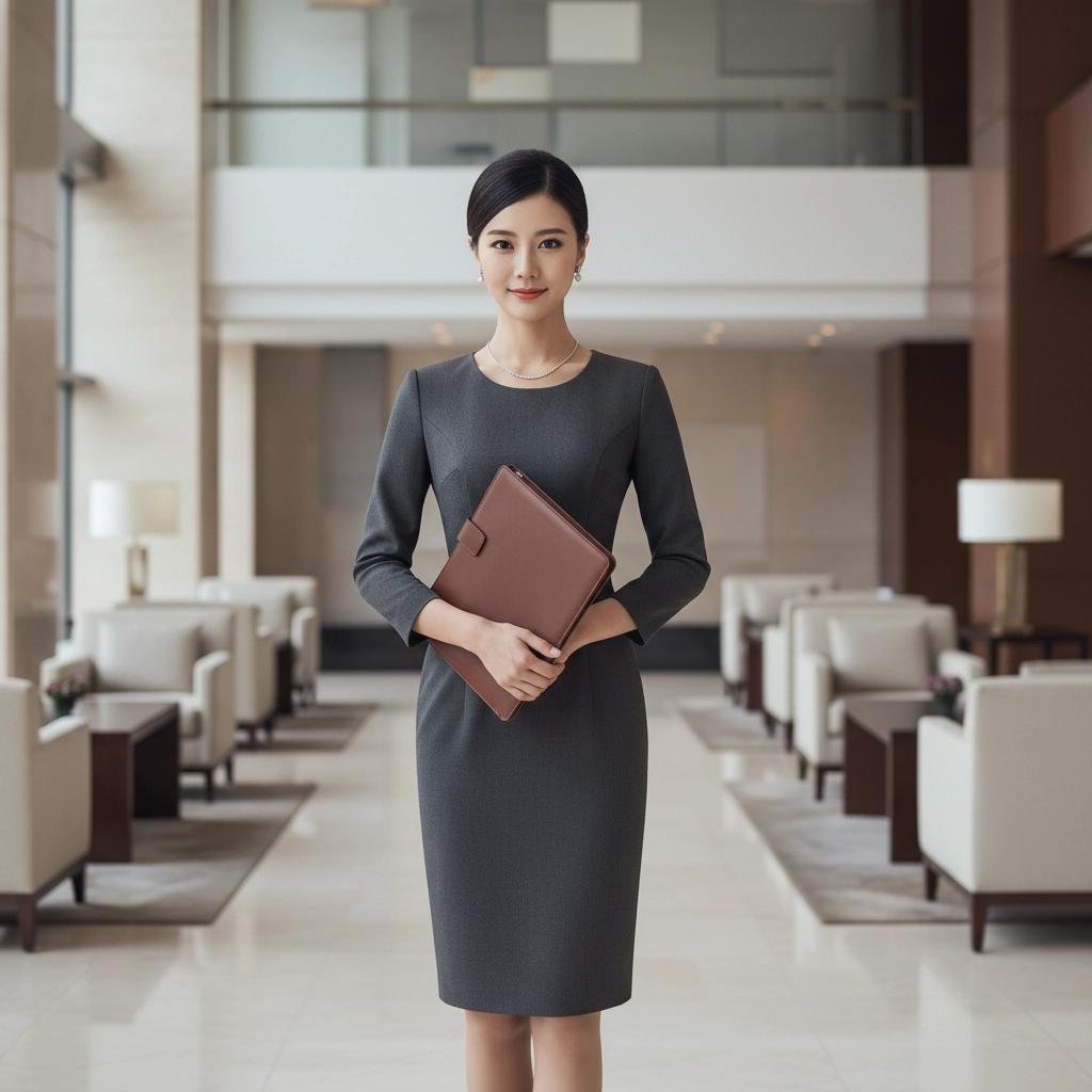 hostess managing guest logistics at luxury launch event 