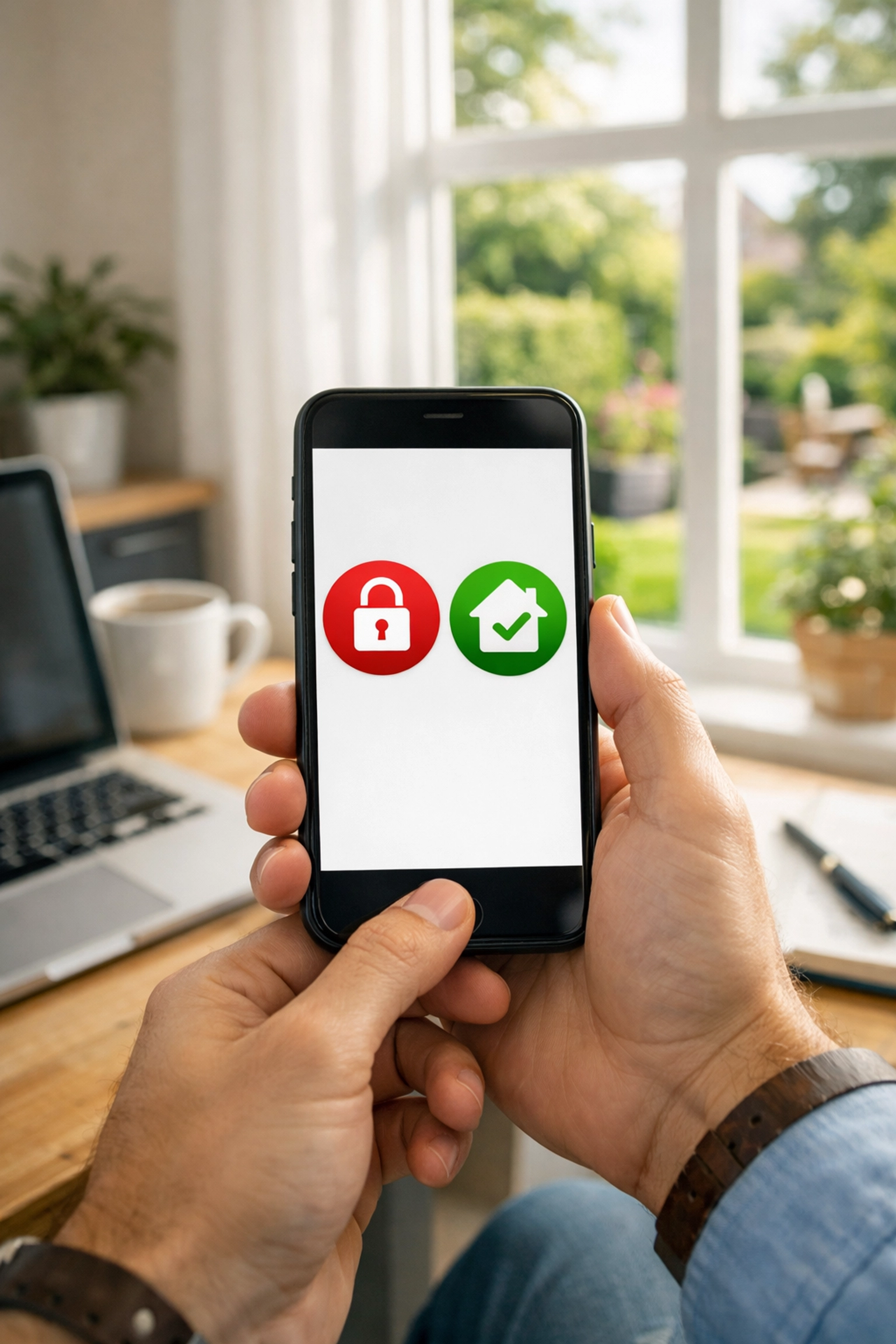 Smartphone app for remote monitoring and control of an Abingdon commercial intruder alarm system.