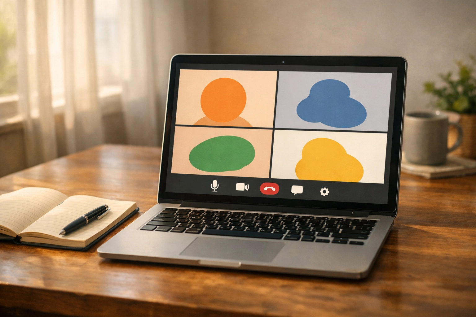 Online konzultáció laptoppal - távoli szexuálterápia videóhívással