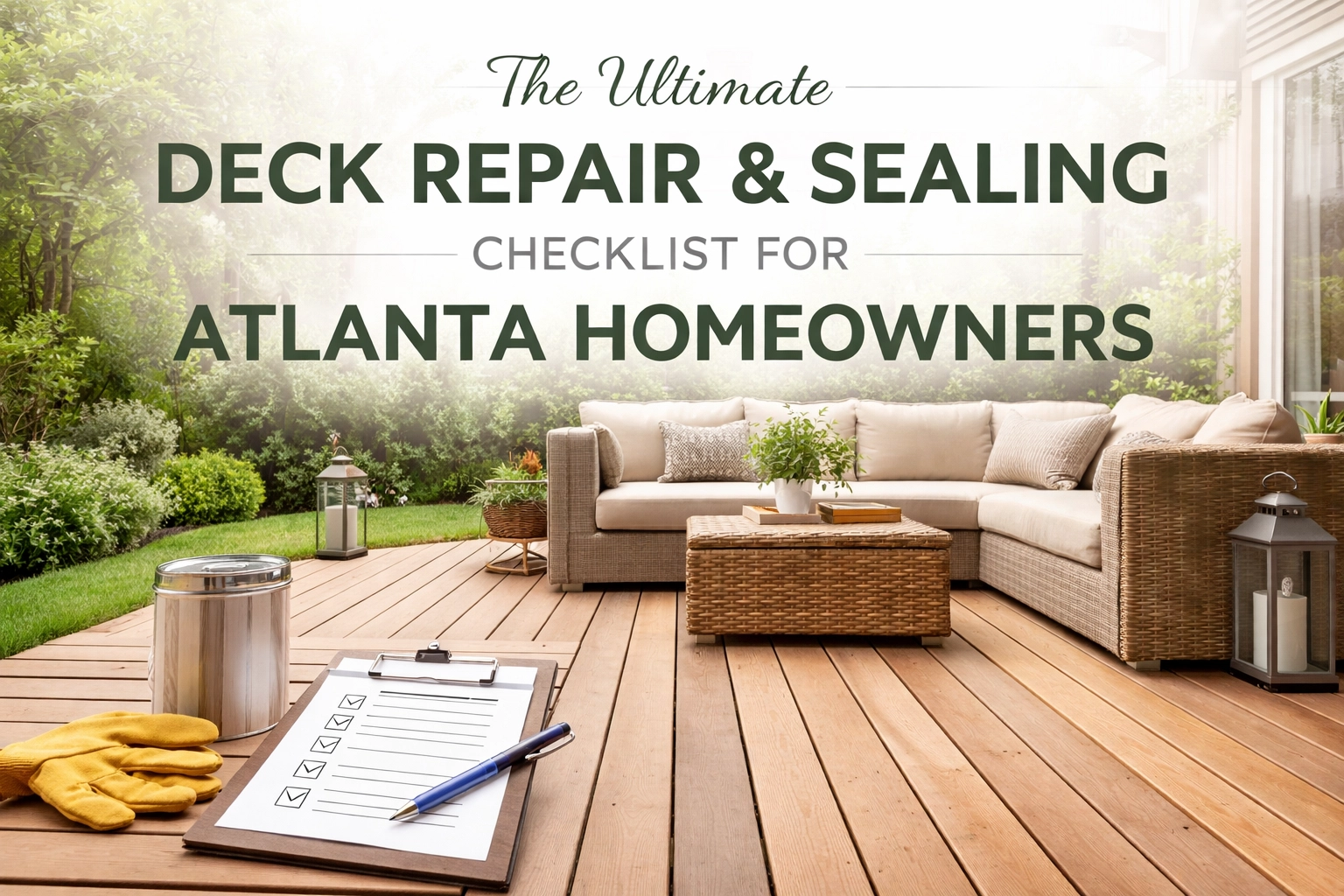 [HERO] The Ultimate Deck Repair & Sealing Checklist for Atlanta Homeowners