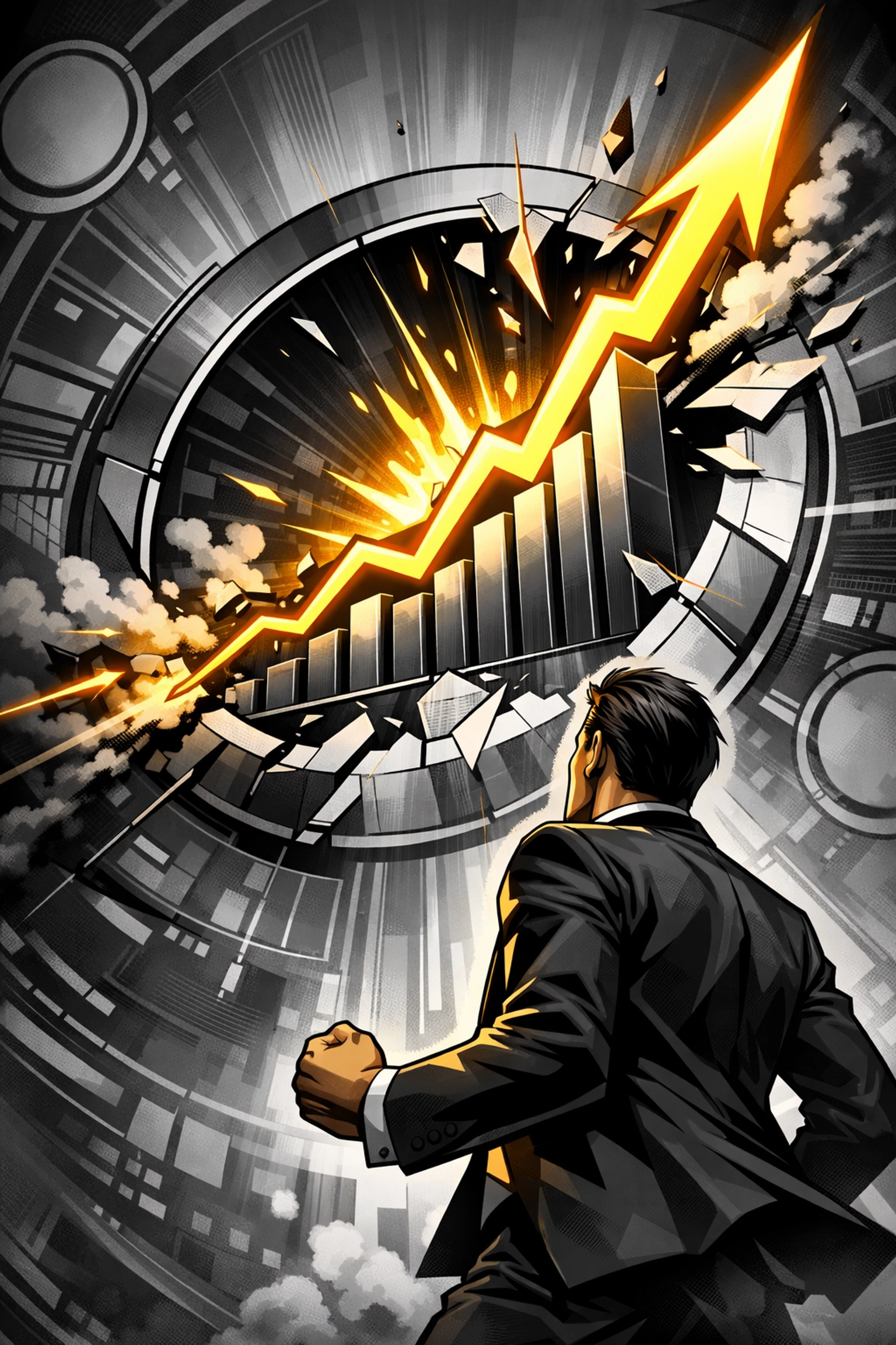 Sales growth chart showing explosive Amazon business success through professional account management.