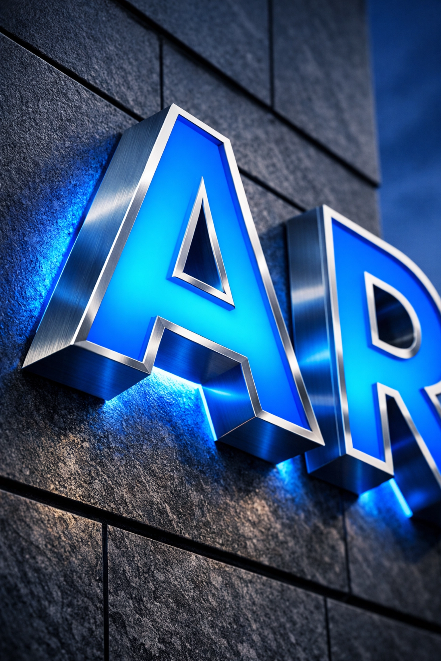 Close-up of channel letter LED signage on a storefront facade, showcasing premium craftsmanship in DFW