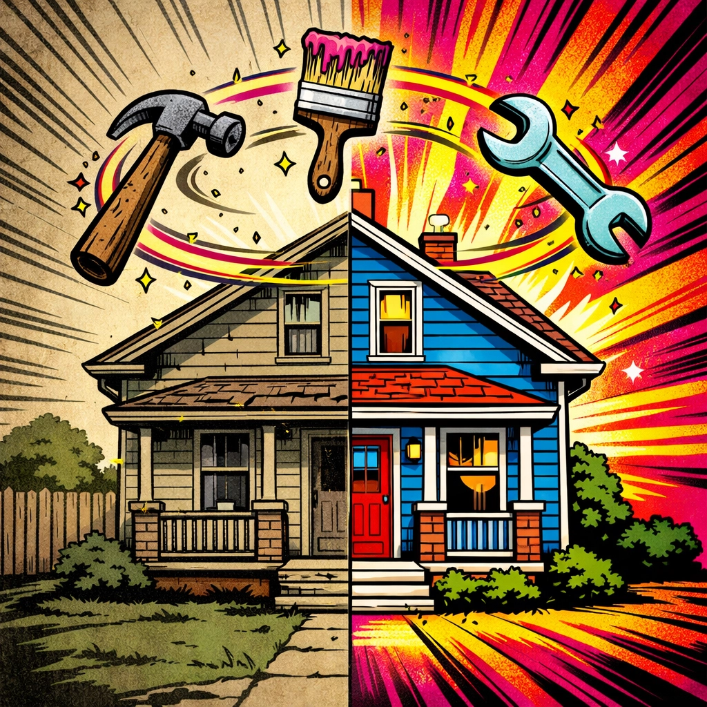 Vibrant house renovation illustrating the value of a turnkey investment property in Cleveland, Ohio