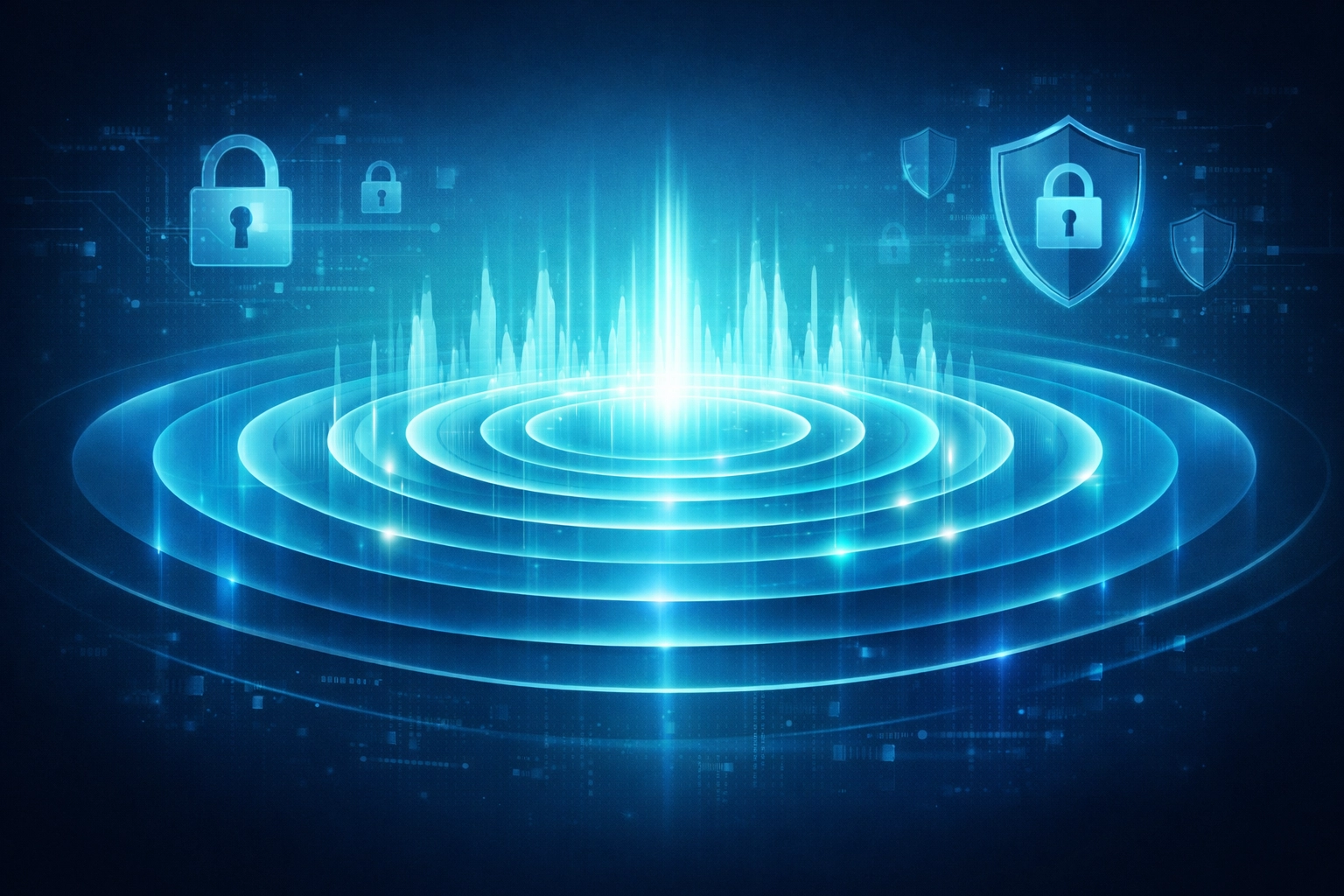 VoIP security protection with encrypted voice communication rings