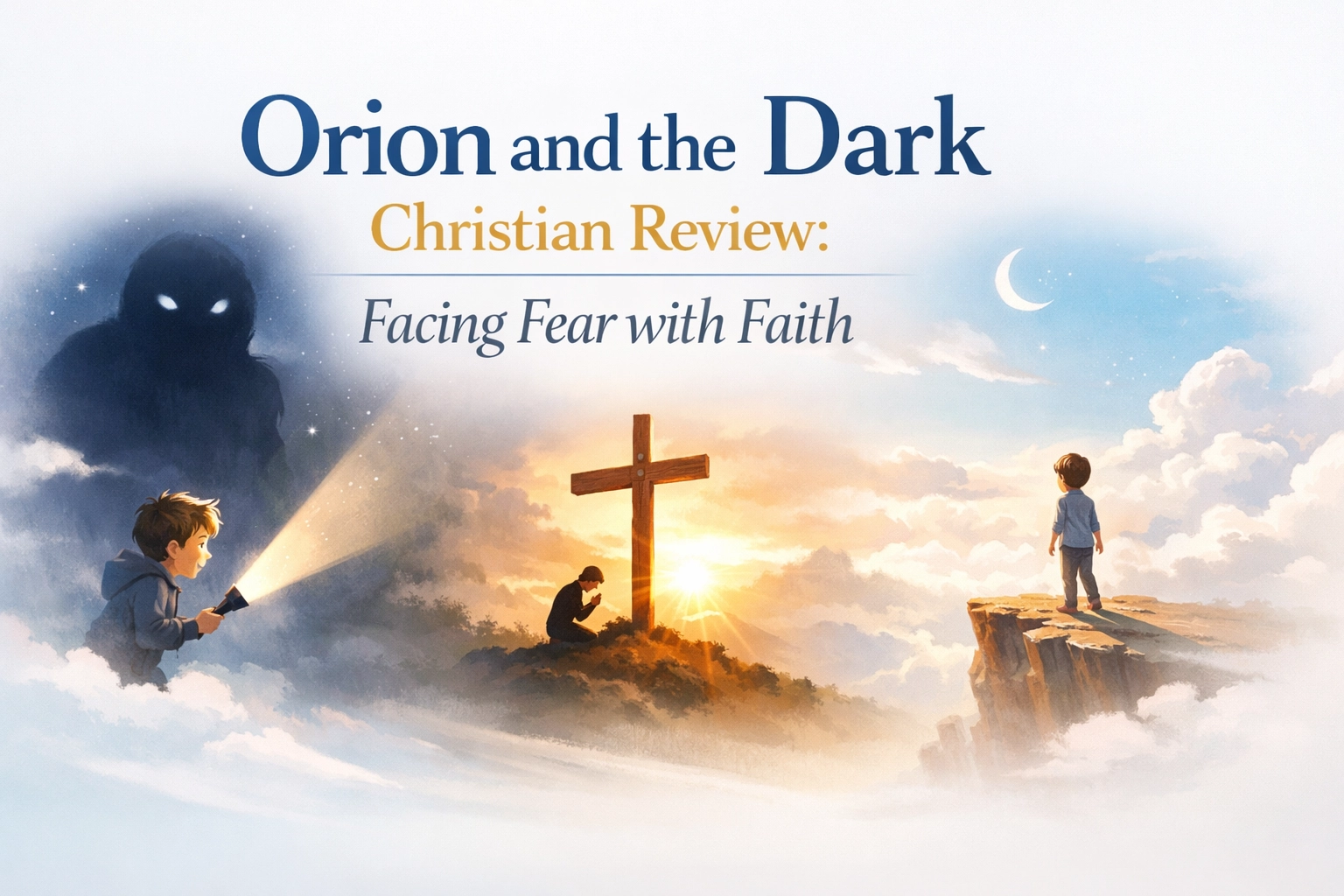 Netflix's Orion and the Dark  hit screens in 2024 with a heartfelt story about a boy who's terrified of everything: especially the dark. On the surface, it's a sweet animated film about facing your fears. But as Christian parents, we need to look deeper. Does this movie align with Biblical principles, or does it subtly promote a worldview that conflicts with our faith? Let's break down what you really need to know before hitting play with your kids.  Christian Safety Rating: ⭐⭐½ (2.5/5 Stars)  Red Flag Counts: Language:  7 uses of God's name in vain, mild profanity scattered throughout Violence/Gore:  Nightmarish imagery, surprisingly dark scenes for a Y7 rating Sexual Content:  None Worldview Concerns:  Strong humanist and atheistic messaging, nihilistic philosophy explicitly endorsed Age Recommendation:  10+ with parental discussion This isn't a "hit play and relax" kind of movie. Orion and the Dark  requires your presence and follow-up conversations.  What Parents Need to Know  Orion and the Dark  follows an anxious elementary-aged boy named Orion who's scared of literally everything: bees, dogs, cell phone waves, and most of all, the dark. One night, a personified version of darkness named Dark shows up to help Orion conquer his fears by taking him on an overnight adventure. The animation is stunning, the voice acting is solid, and the core message: that fear shouldn't paralyze us: sounds great on paper. But here's where things get complicated: the film wraps its courage-building narrative in a worldview that directly contradicts Scripture.  The Good: Courage, Family, and Growth  Before we dive into concerns, let's acknowledge what Orion and the Dark  gets right. The film beautifully portrays overcoming fear.  Orion's journey from paralyzed-by-anxiety kid to someone who can face uncertainty mirrors what Philippians 4:6-7 teaches: "Do not be anxious about anything, but in every situation, by prayer and petition, with thanksgiving, present your requests to God." While the movie doesn't use prayer as the mechanism, the principle of moving forward despite fear resonates. Nuclear families are shown positively across multiple generations.  In an era where Hollywood often sidelines traditional family structures, Orion and the Dark  actually depicts loving parents, grandparents, and future generations caring for one another. This is refreshing and aligns with Biblical values about honoring family. The Dark character himself struggles with insecurity.  One of the film's most touching elements is watching the personification of darkness wrestle with self-doubt. He feels underappreciated and misunderstood. The message here: that everyone has inherent value regardless of others' opinions: echoes Psalm 139:14: "I praise you because I am fearfully and wonderfully made." Some Christian reviewers have noted that the film functions as "an extraordinarily beautiful parable of the necessity of suffering and how God uses our pain for our greater good." If you watch with discernment, you can extract these redemptive themes and use them as springboards for gospel conversations.  The Concerning: Worldview Red Flags  Now for the hard part. Orion and the Dark  doesn't just tell a neutral story about courage: it actively promotes atheistic and humanist philosophies that conflict with Christian teaching. Orion explicitly adopts nihilistic views.  Midway through the film, Orion reads books on nihilism and existentialism, then declares, "In real life, when you're dead, you're dead." This isn't a throwaway line or a villain's perspective: it's presented as the protagonist's evolved understanding of reality. For Christian families, this directly contradicts 1 Corinthians 15:54-55 and the entire hope of resurrection. Evolutionary materialism is presented as scientific fact.  Orion's daughter explains his fear of the dark as "an evolutionary adaptation," and the film implies that "only stories that really help are the ones that are true": suggesting evolution is the true story of our origins. While Christians hold various views on creation and science, the film presents a purely materialistic worldview with no room for divine design. The film's central conclusion contradicts Scripture.  The movie wraps up by teaching that people need  darkness to comprehend light: that suffering and fear are necessary parts of existence with no transcendent purpose. Compare this to John 1:4-5: "In him was life, and that life was the light of all mankind. The light shines in the darkness, and the darkness has not overcome it." The Bible teaches that Christ is  the light, and darkness has no power over Him. We don't need darkness to understand light: we need Jesus. God's name is taken in vain repeatedly.  Seven times throughout the film, characters use God's name irreverently. While this might seem minor compared to worldview issues, it normalizes casual blasphemy for young viewers.  Spiritual Teachable Moments  If you do choose to watch Orion and the Dark  with your kids (or if they've already seen it), here are some conversation starters to redeem the viewing experience: Talk about fear and faith.  Ask: "What does the Bible say about fear? How is trusting in God different from just 'facing your fears' without Him?" Point them to 2 Timothy 1:7: "For God has not given us a spirit of fear, but of power and of love and of a sound mind." Address the "when you're dead, you're dead" line head-on.  Don't let that slide. Ask your kids: "What does the Bible teach about what happens after we die? How does Jesus' resurrection change everything?" This is a perfect opportunity to talk about eternal life. Discuss light and darkness biblically.  Read John 8:12 together: "I am the light of the world. Whoever follows me will never walk in darkness, but will have the light of life." How does Jesus' identity as the Light change how we think about darkness and fear? Explore the difference between human philosophy and God's truth.  Explain that people have created many different explanations for why we're here and what happens when we die, but only God's Word gives us true answers. Colossians 2:8 warns: "See to it that no one takes you captive through hollow and deceptive philosophy."  Final Verdict: Proceed with Caution and Conversation  Orion and the Dark  isn't an evil movie trying to indoctrinate your kids into atheism. It's a well-intentioned film with genuinely touching moments about courage and family. But it's also a movie that assumes a godless worldview and presents nihilistic philosophy as enlightened thinking. Should you watch it?  That depends on your family's spiritual maturity and your willingness to engage in follow-up discussions. For families with younger children (under 10) or kids who aren't yet equipped to critically evaluate worldview messaging, I'd recommend skipping it. There are plenty of other films that teach courage without the philosophical baggage. For families with older kids who can handle these conversations, Orion and the Dark  can become a teachable moment: but only if you're prepared to pause, discuss, and counter the film's messaging with Biblical truth. At the end of the day, Philippians 4:8 should guide our media choices: "Finally, brothers and sisters, whatever is true, whatever is noble, whatever is right, whatever is pure, whatever is lovely, whatever is admirable: if anything is excellent or praiseworthy: think about such things." Orion and the Dark  has moments of excellence, but it's mixed with messages that aren't true according to Scripture. Watch with discernment, engage with intention, and always point your kids back to Jesus: the true Light who conquers all darkness. Want more Christian movie reviews and media guidance for your family?  Subscribe to our blog at LayneMcDonald.com  for weekly faith-driven content that helps you navigate entertainment with Biblical wisdom. Follow us for honest reviews that put Jesus first and equip you to make informed viewing choices!