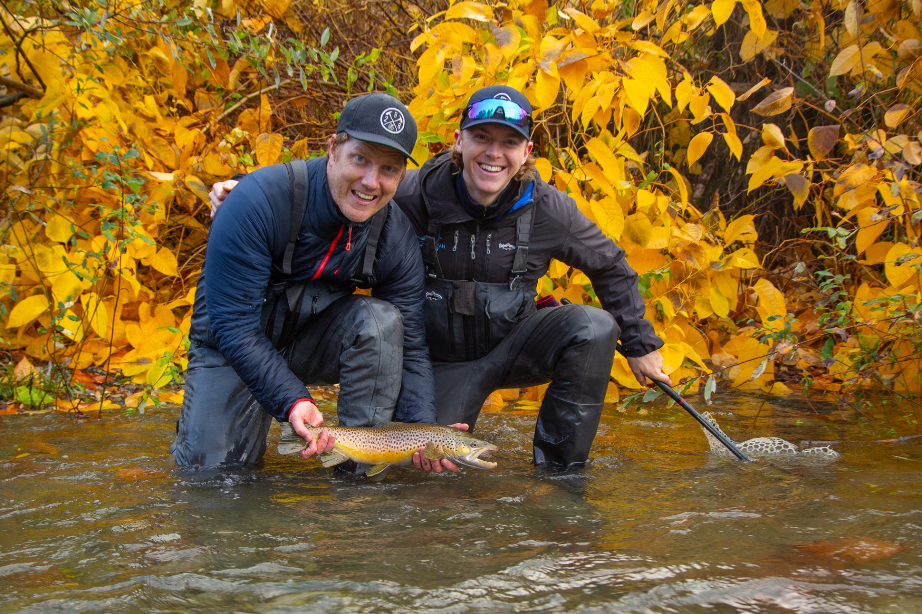 River Fishing at Cowichan Lake Cottages in Autumn