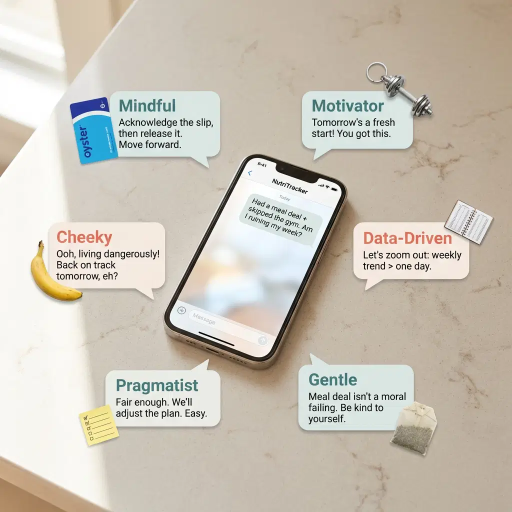 NutriTracker's personalized, multi-approach guidance for nutrition, fitness, and lifestyle goals