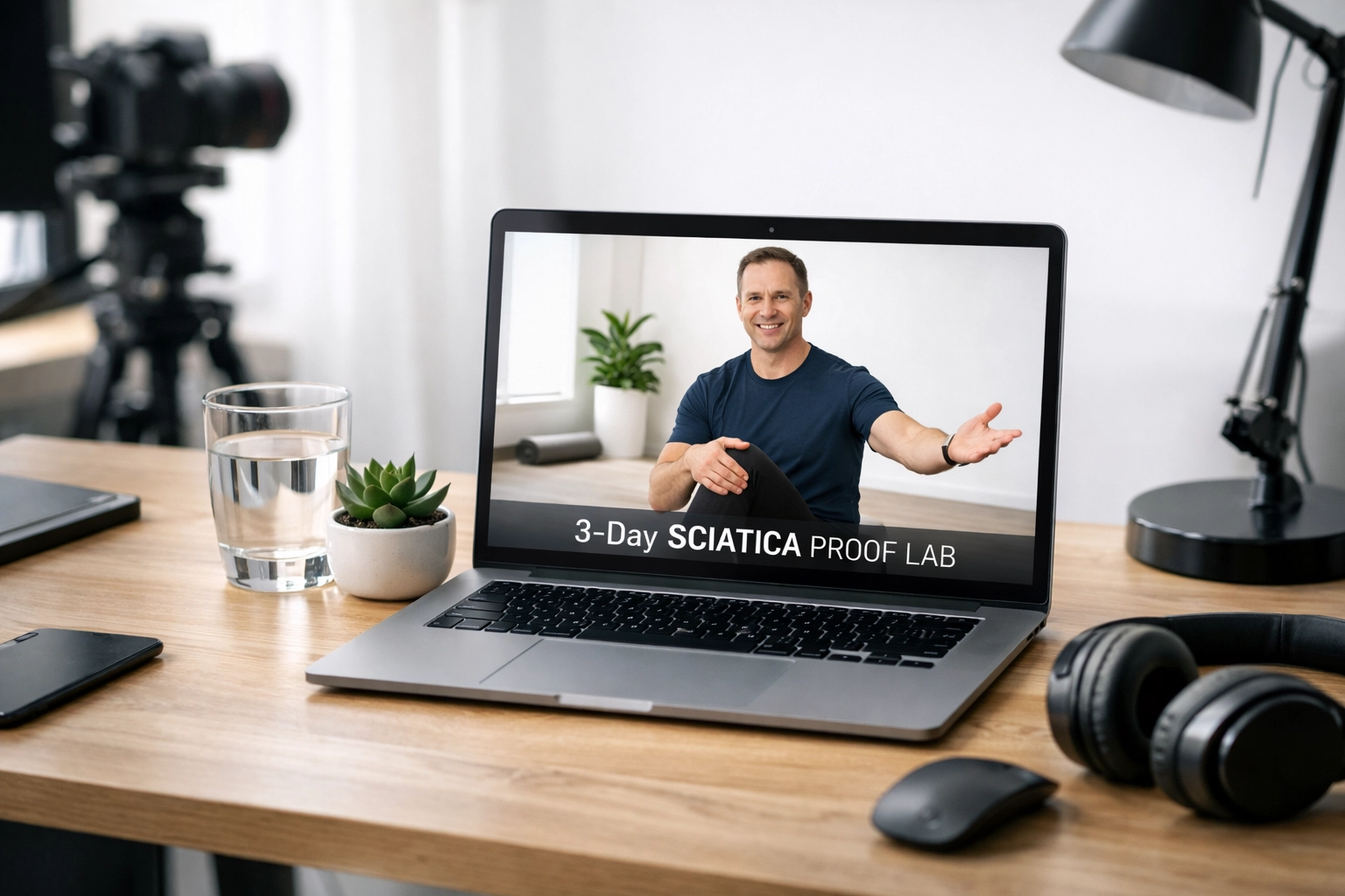 Virtual sciatica coaching session with Dean Volk via the 3-Day Sciatica Proof Lab.