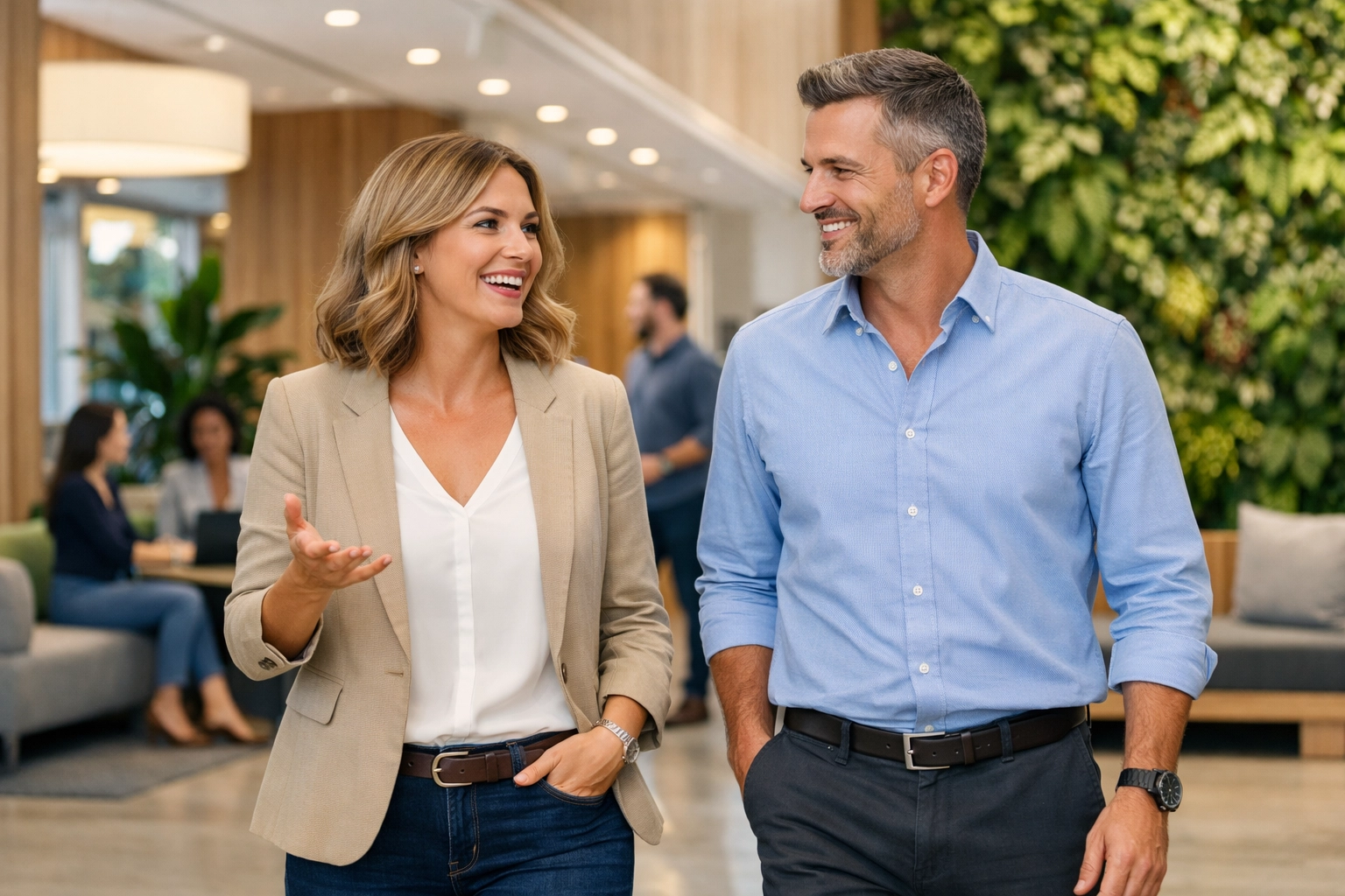 ServiceNow consultants discussing successful enterprise IT transformation and platform outcomes.