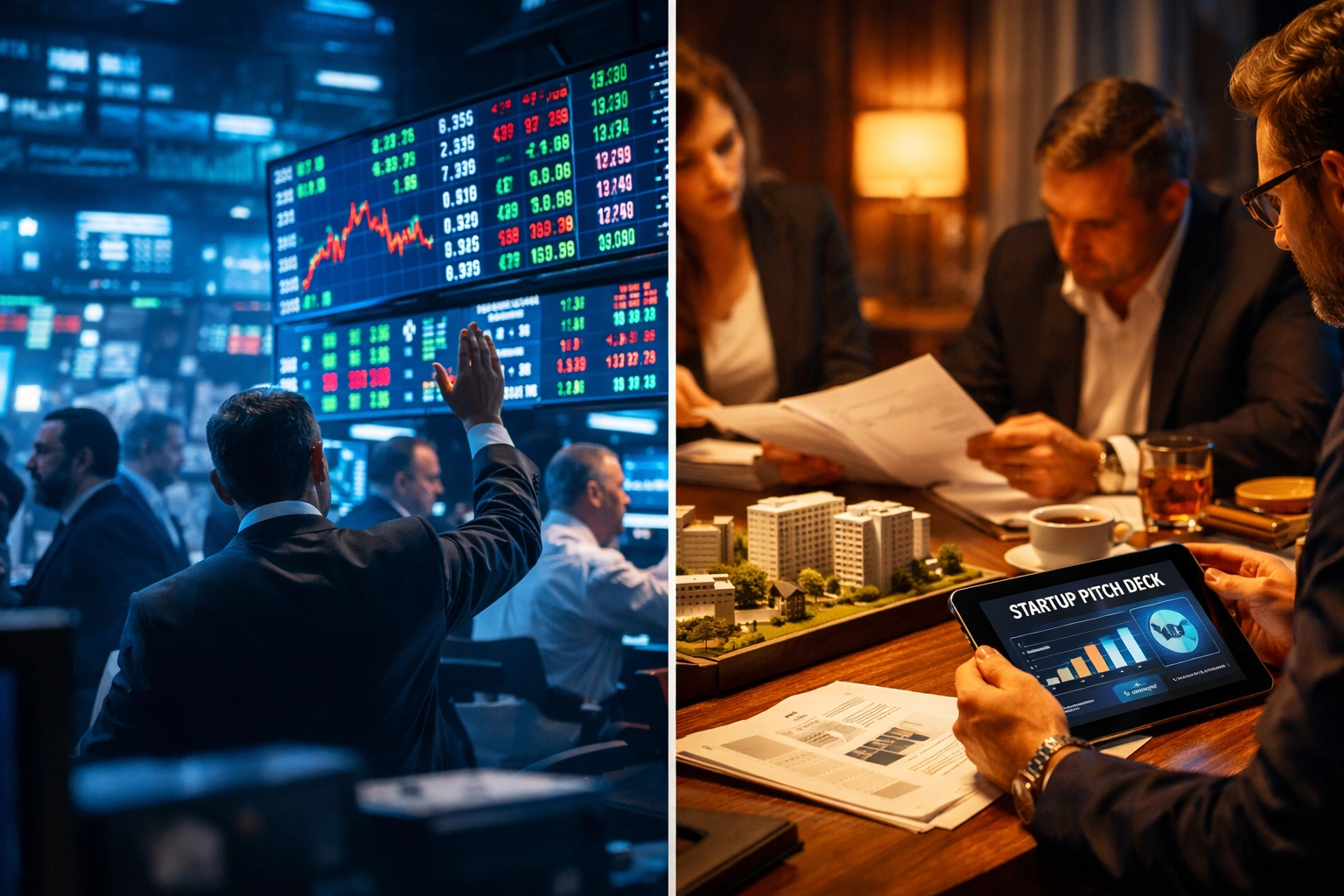 Comparison of public stock market versus private investment opportunities