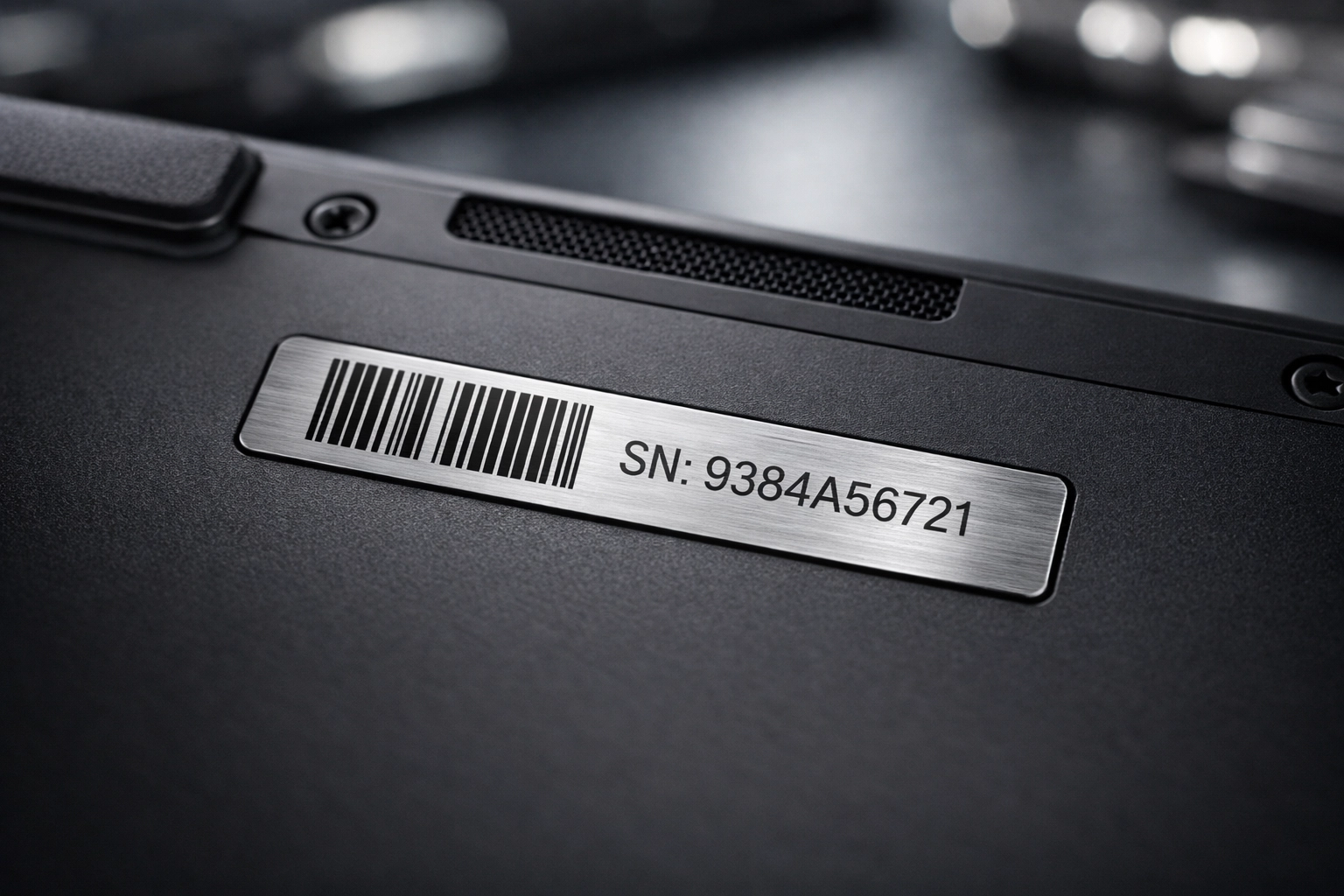 Close-up of a product GTIN and barcode identifier for technical SEO and structured data verification.