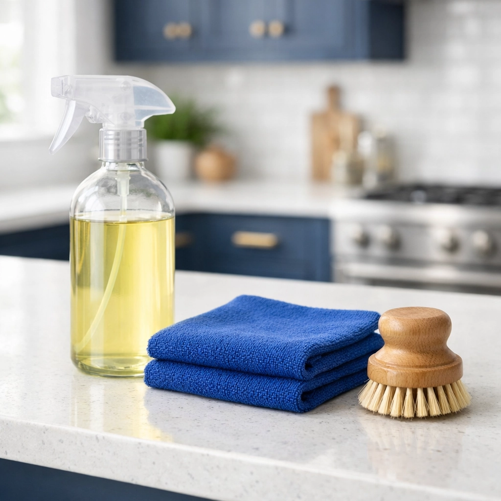 Eco-friendly non-toxic supplies used by a professional deep cleaning service in Massachusetts for a safe home.
